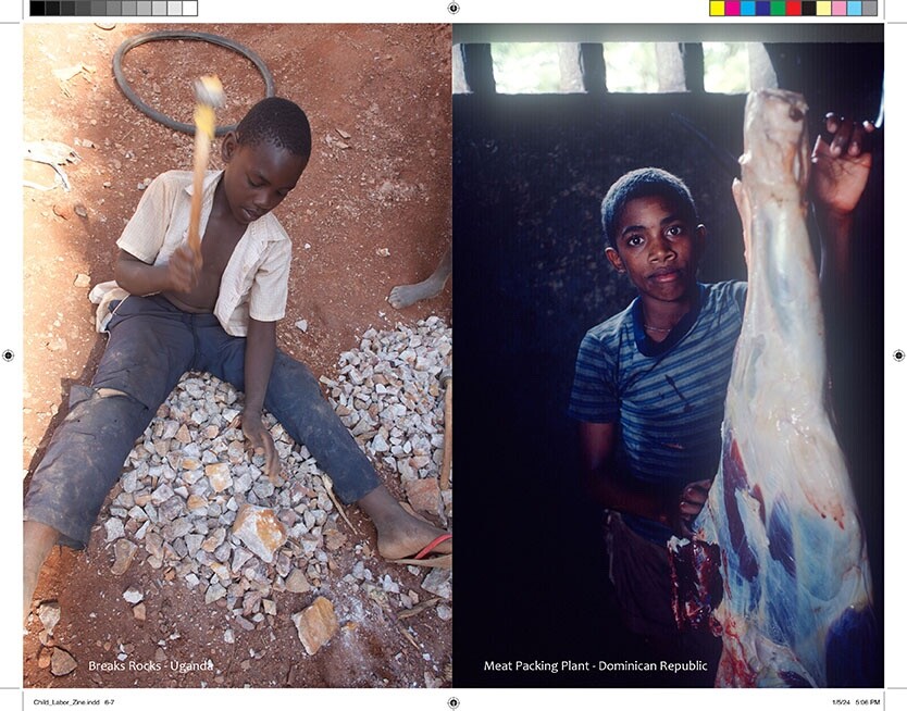 Stephen Shames – CHILD LABOR Zine – 28 pages – 5.5 x 8.5 inches BLM Zine