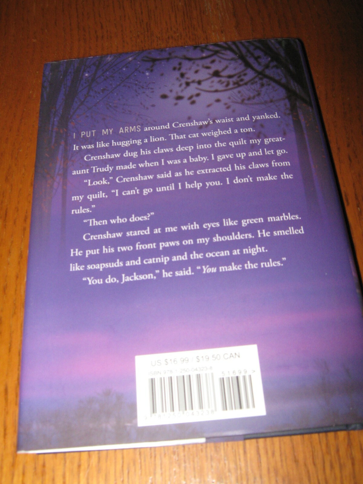 Crenshaw by Katherine Applegate – Feiwel & Friends HC (2015)