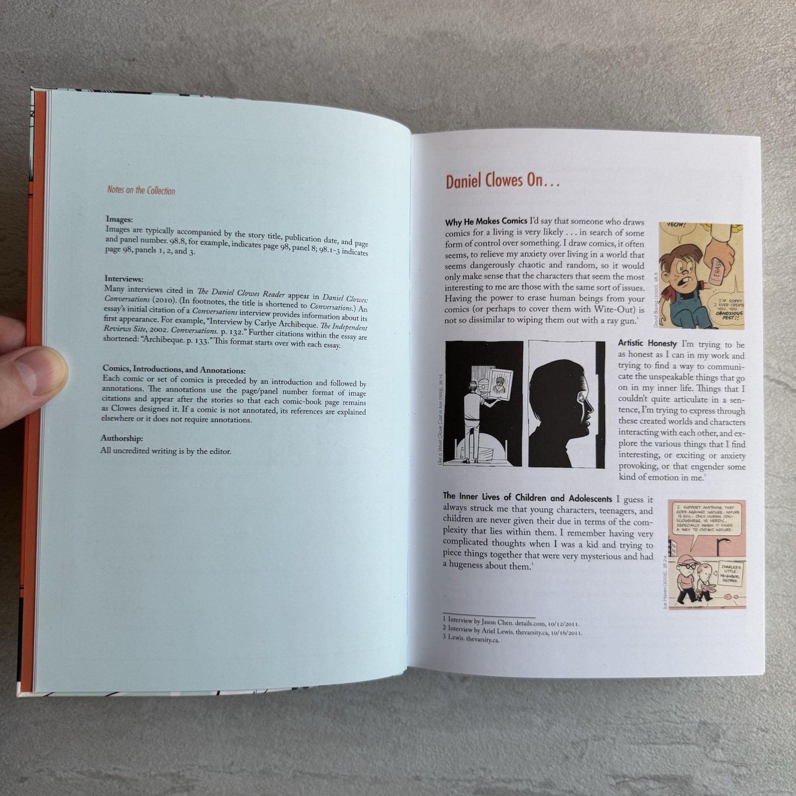 The Daniel Clowes Reader- 1st Ed., 1st Print- Fantagraphics Books. PB, 2013, VG