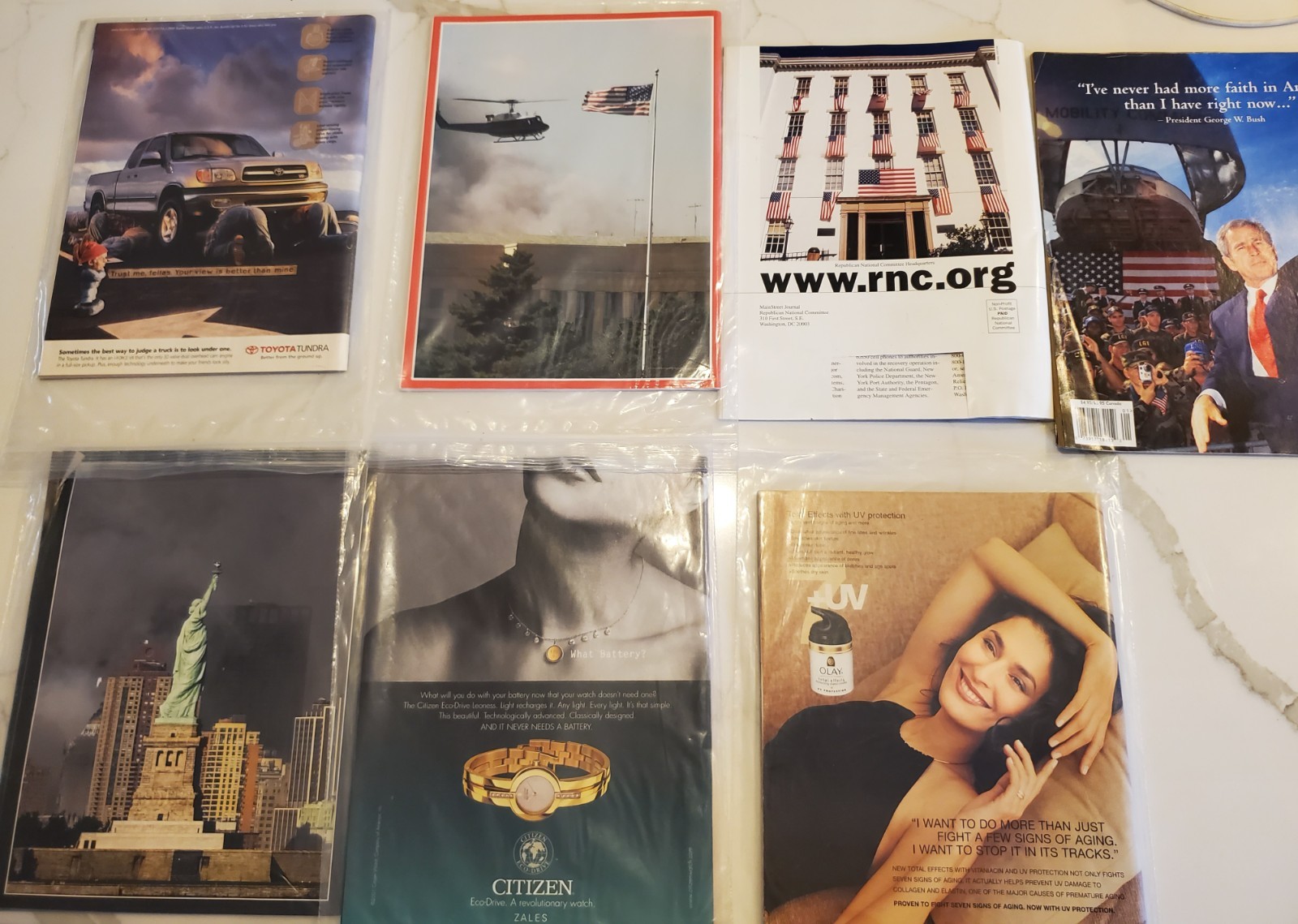 Lot of 7 +1 September 11th 2001 9/11 Magazines Special Editions: Time Newsweek