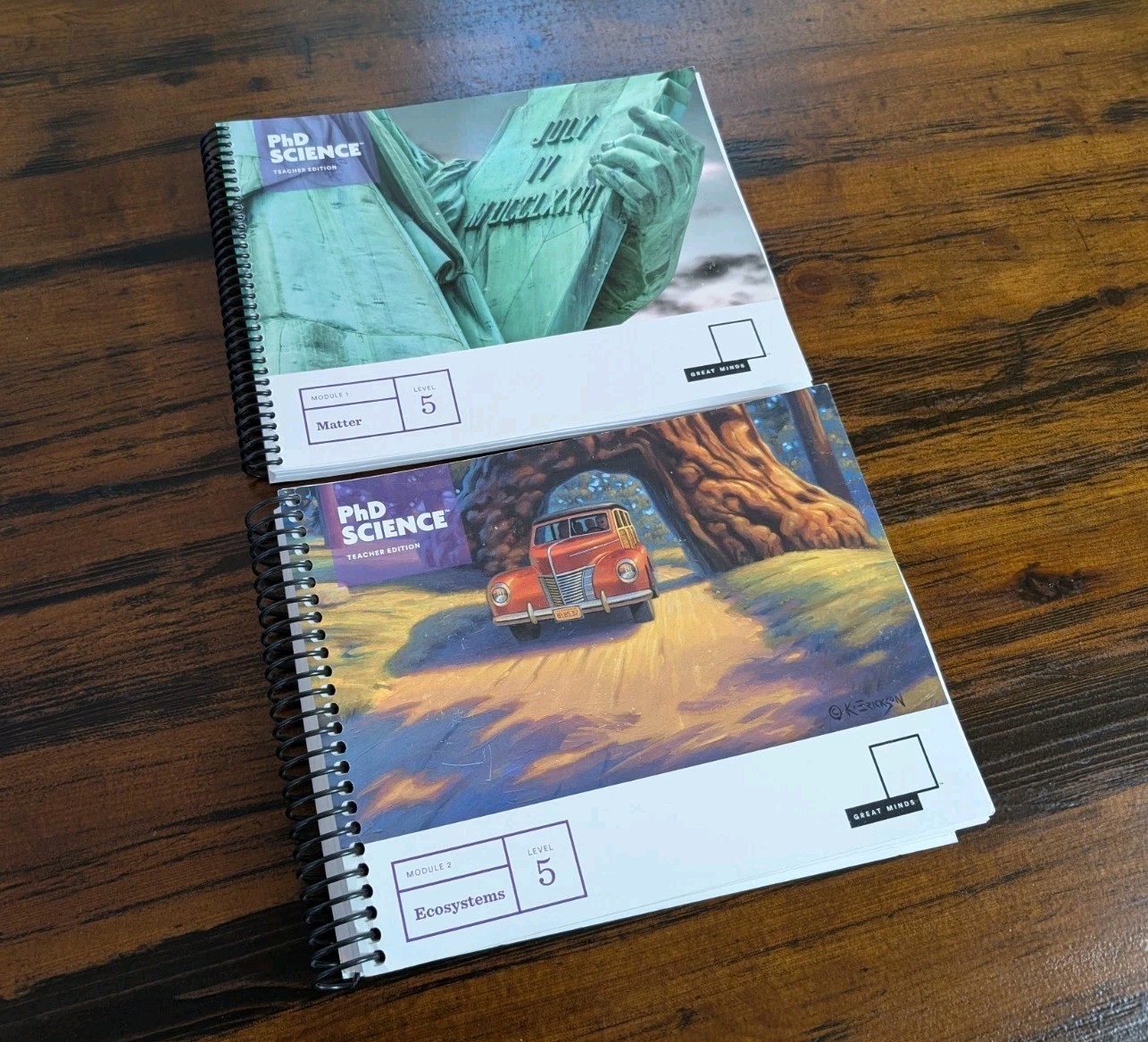 PhD Science: GREAT MINDS Level 5 Modules 1 & 2 Teacher Editions, HS Curriculum