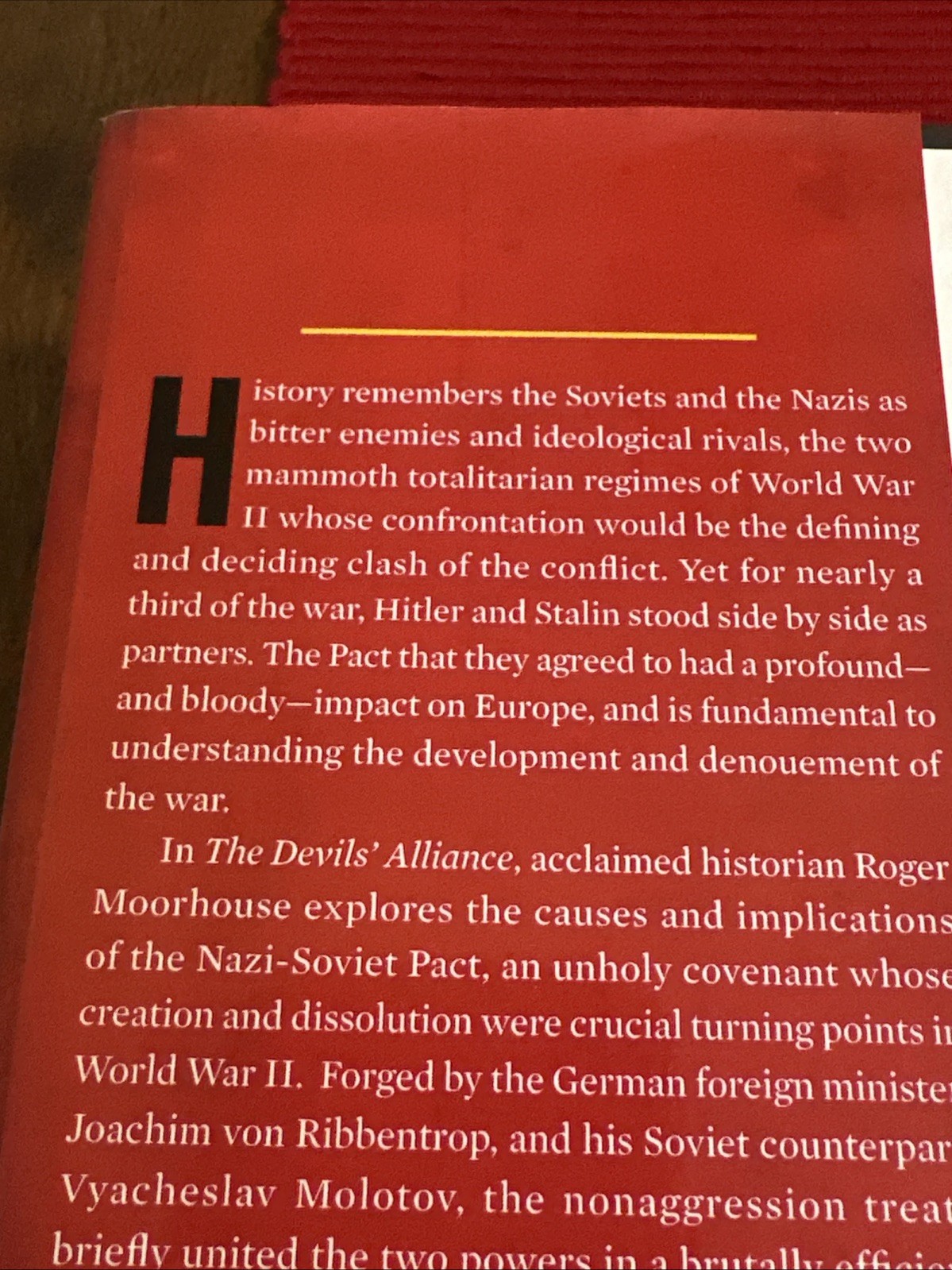 The Devils’ Alliance: Hitler’s Pact with Stalin, 1939-1941 by Roger Moorhouse