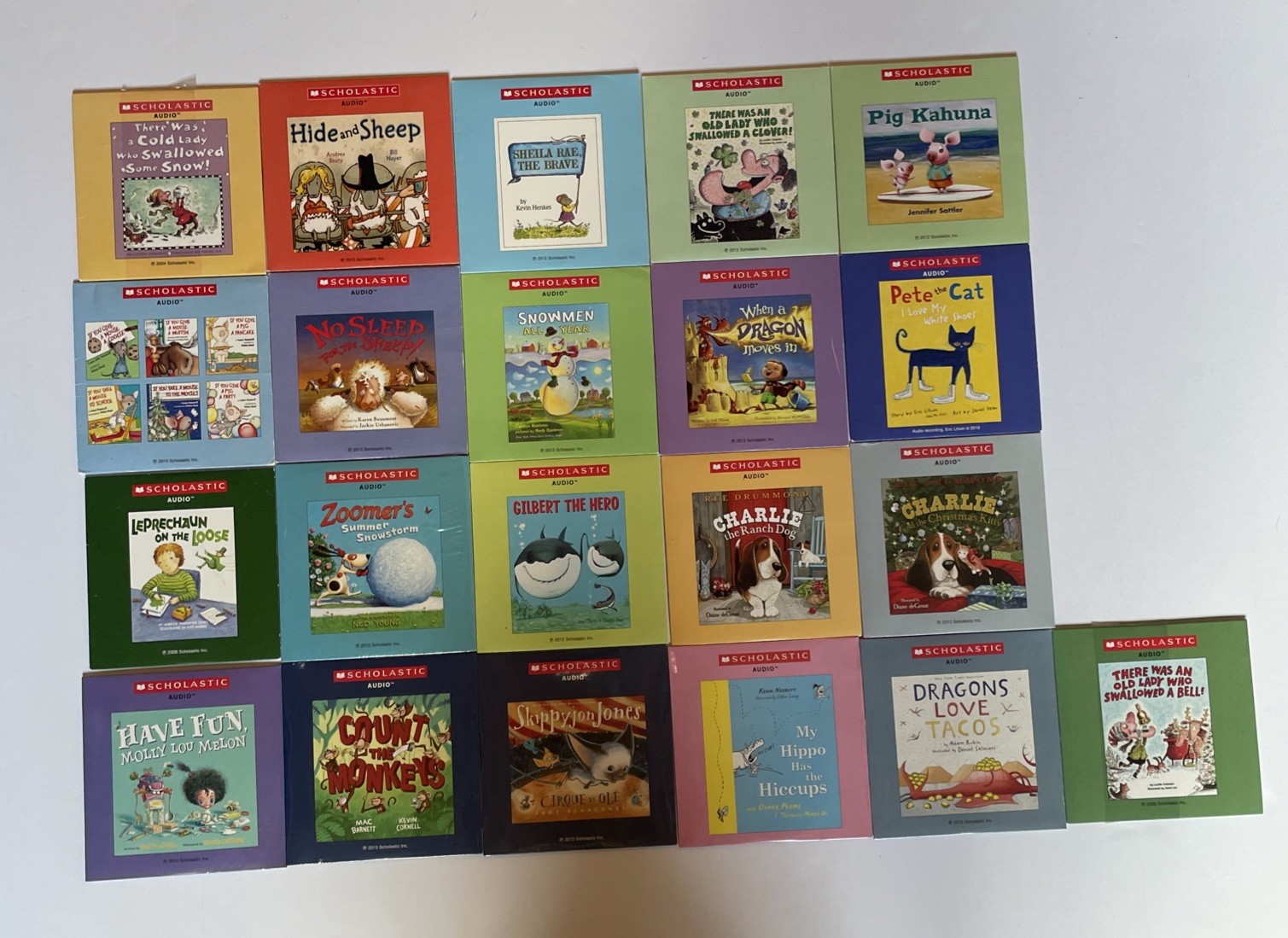 Scholastic Audio Books CD Lot of 21 Kids Children’s Stories