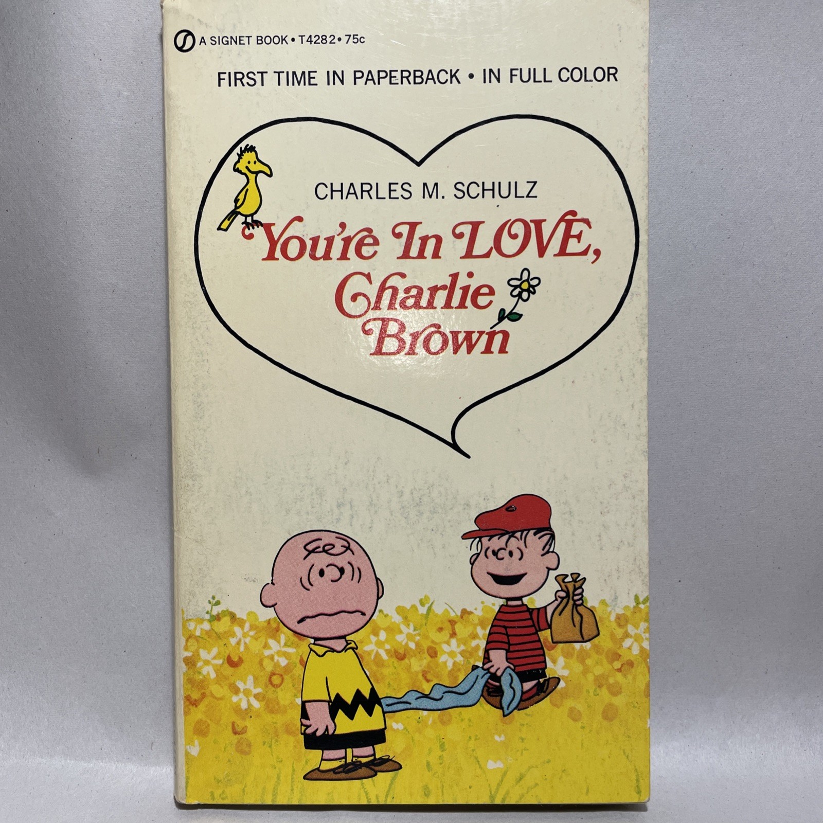 Lot Of 2 Peanuts Charlie Brown Snoopy Books Charles M Schulz 1960s/1970s +Figure