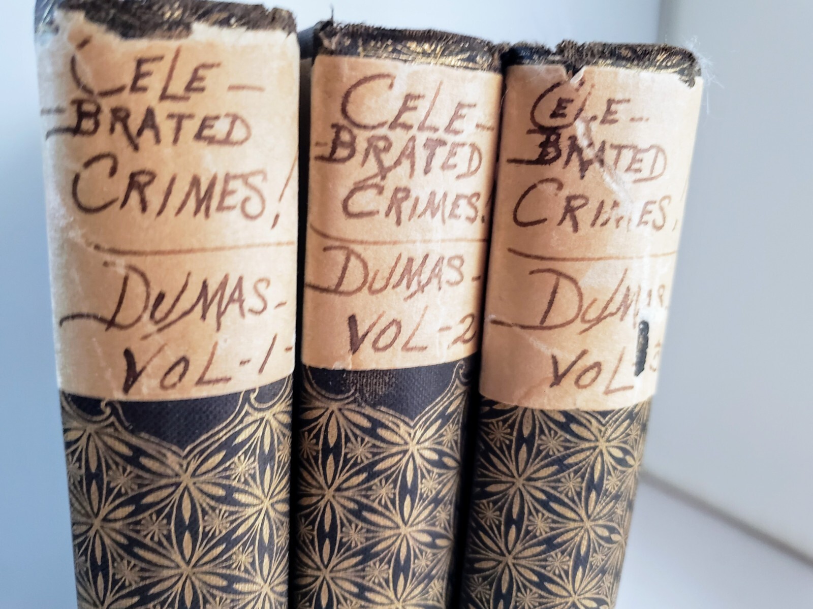 1896 Alexandre Dumas Celebrated Crimes Volumes 1, 2 &3 Knight Company Book Set