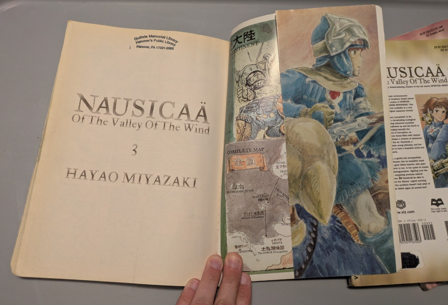 Lot of 3 Nausicaa of the Valley of the Wind Volume I, 2, 3 Library Copies