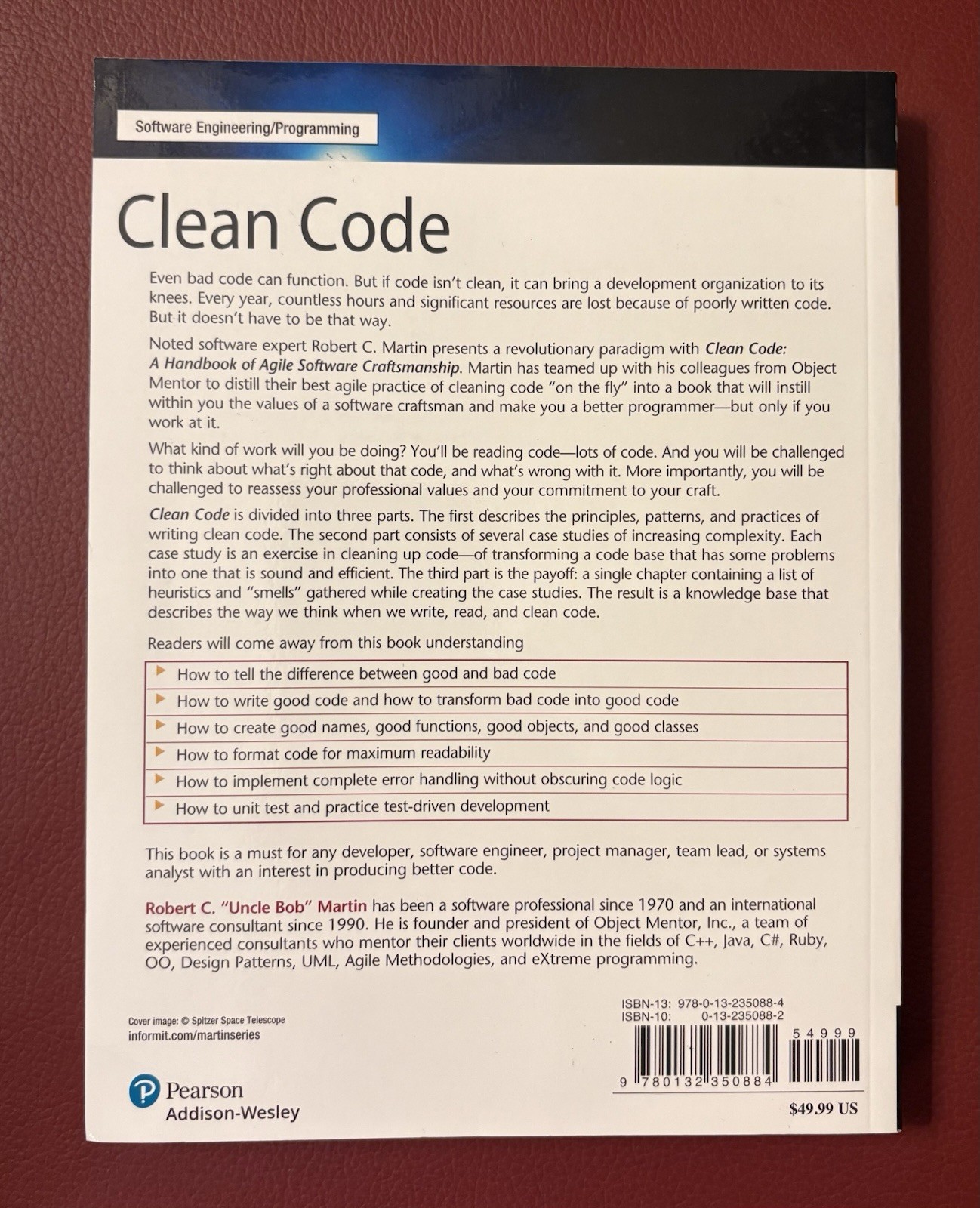 Clean Code:A Handbook of Agile Software Craftsmanship by Robert Martin-Paperback
