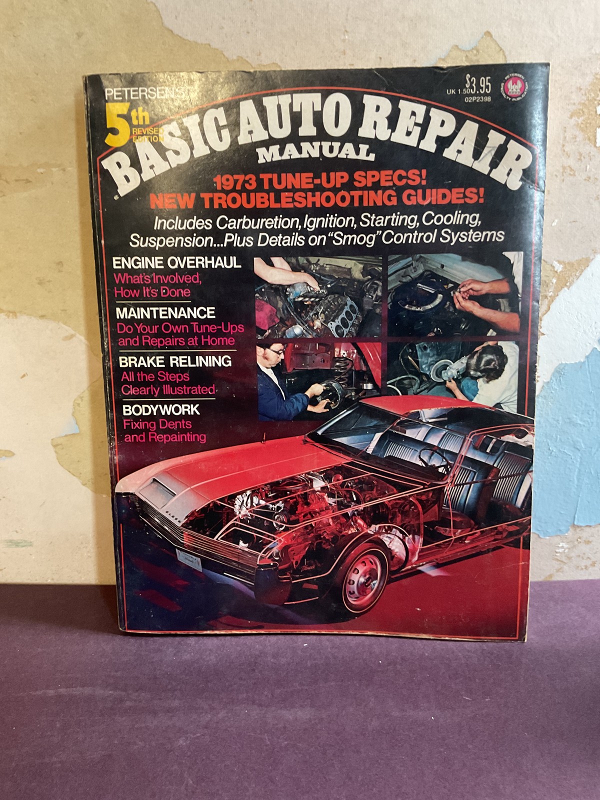 Petersen’s Basic Auto Repair Manual 5th Ed 1973 Tune-Up Specs Vintage Car Guide