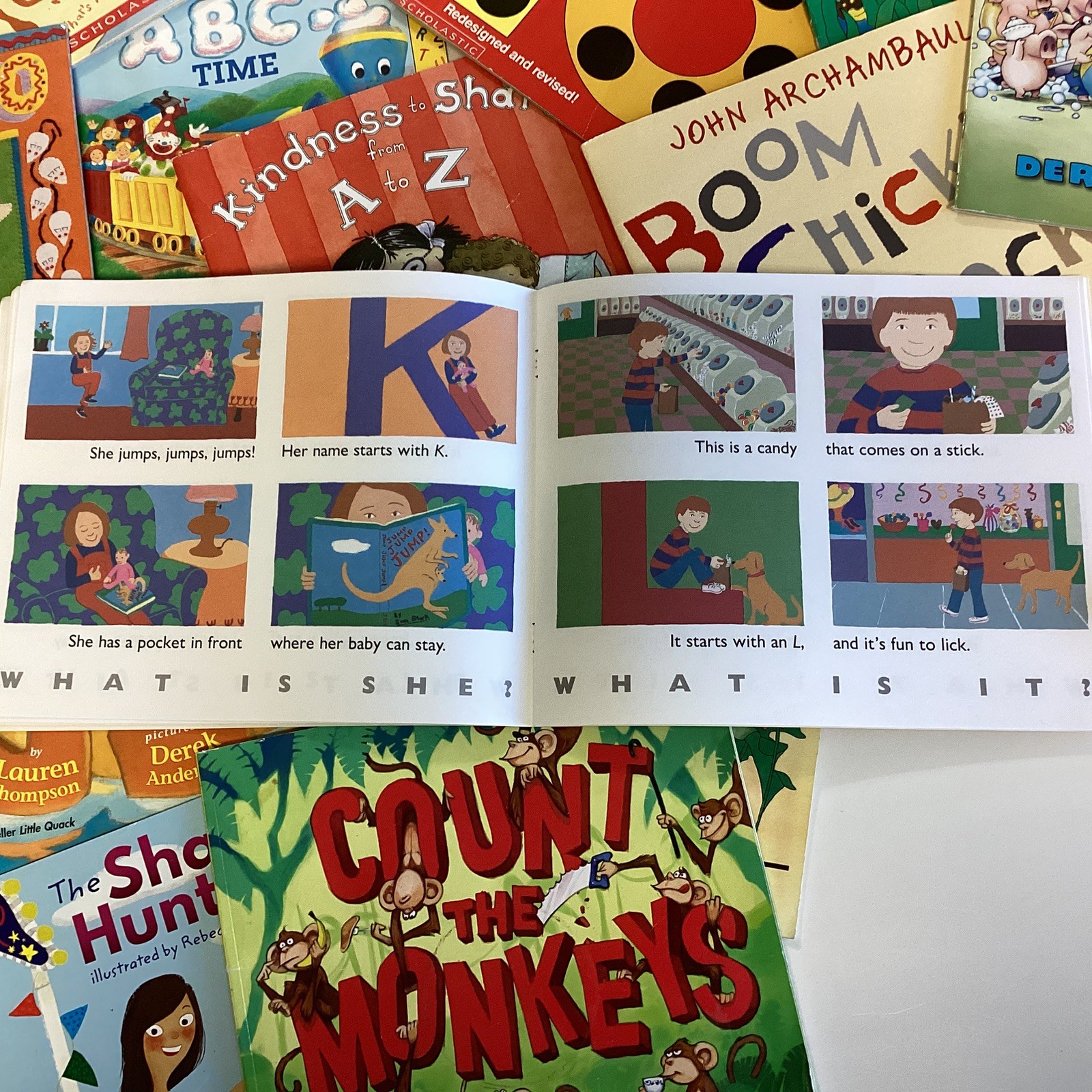 Children’s Random Alphabet Counting Colors Toddler Preschool Daycare 20 Book Lot