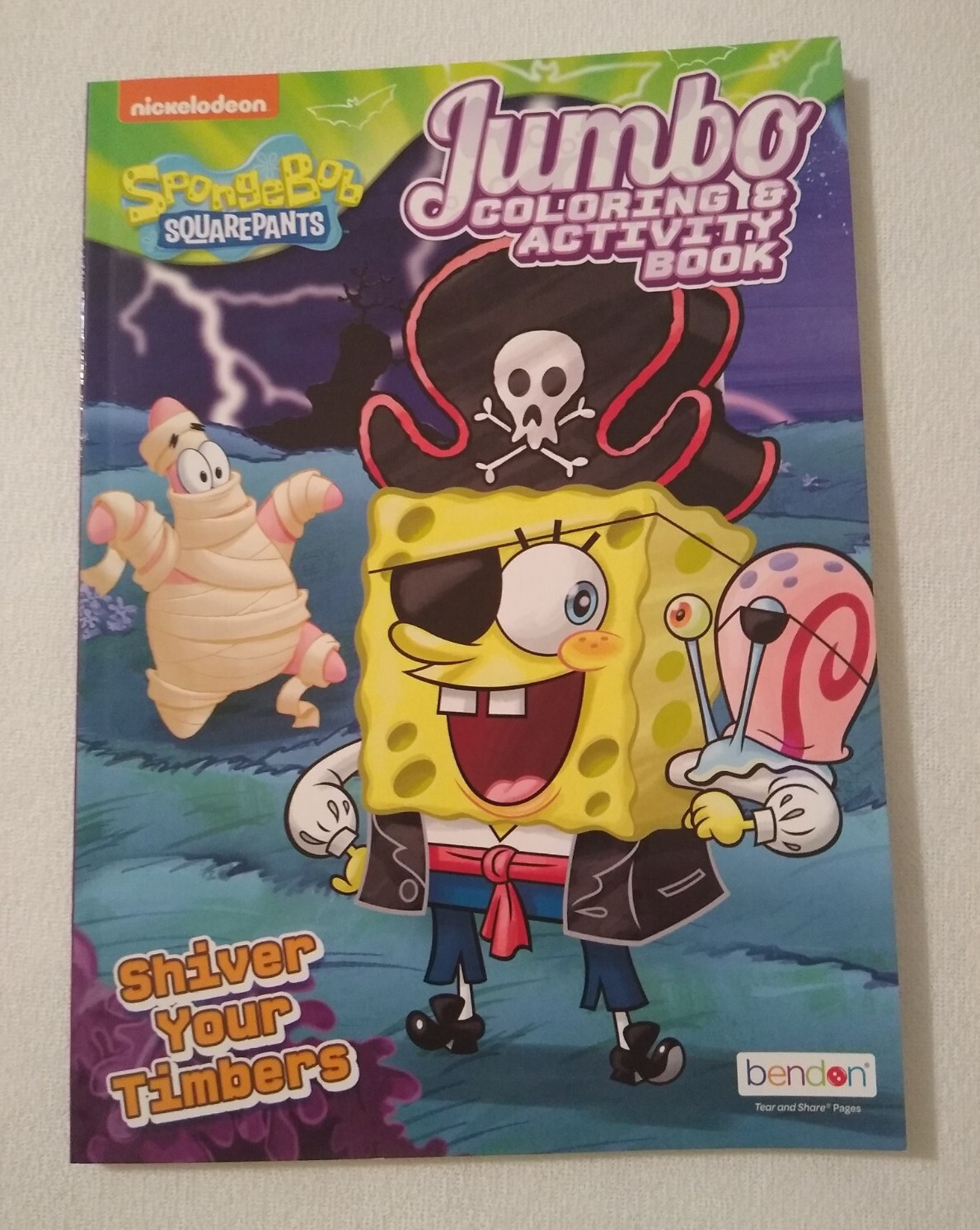 SpongeBob SquarePants Halloween🎃Jumbo Coloring & Activity Book New! Free Ship!