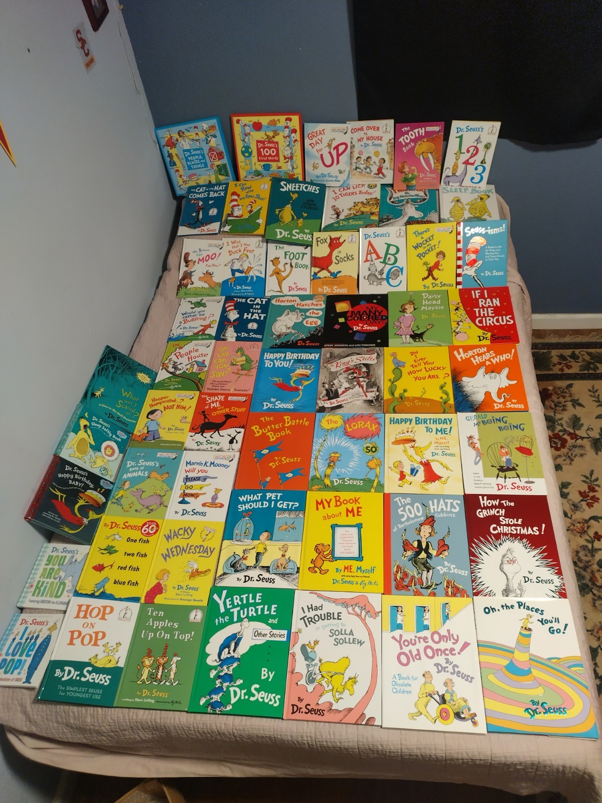 Collection Of 56 Hardback Dr. Suess Children’s Beginners Rhyming Books Set New