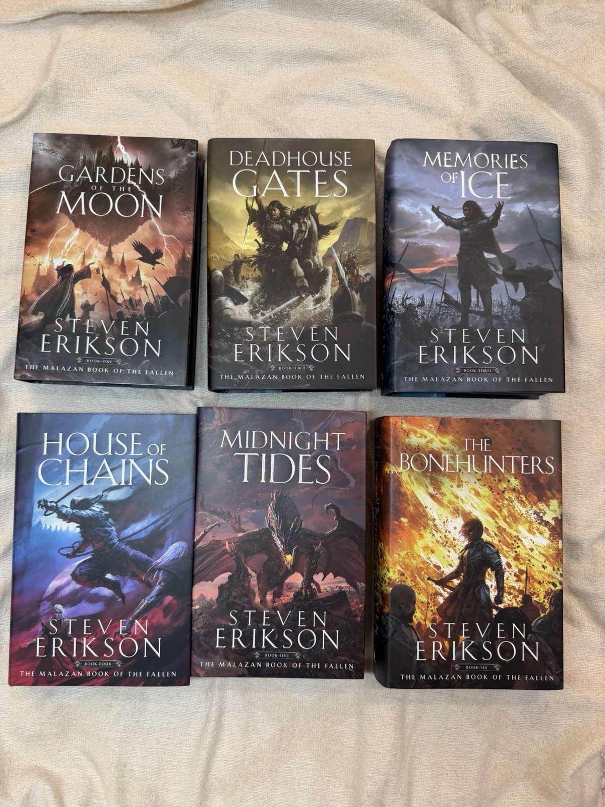 Broken Binding Malazan Books Of The Fallen 1- 6 Signed First Editions