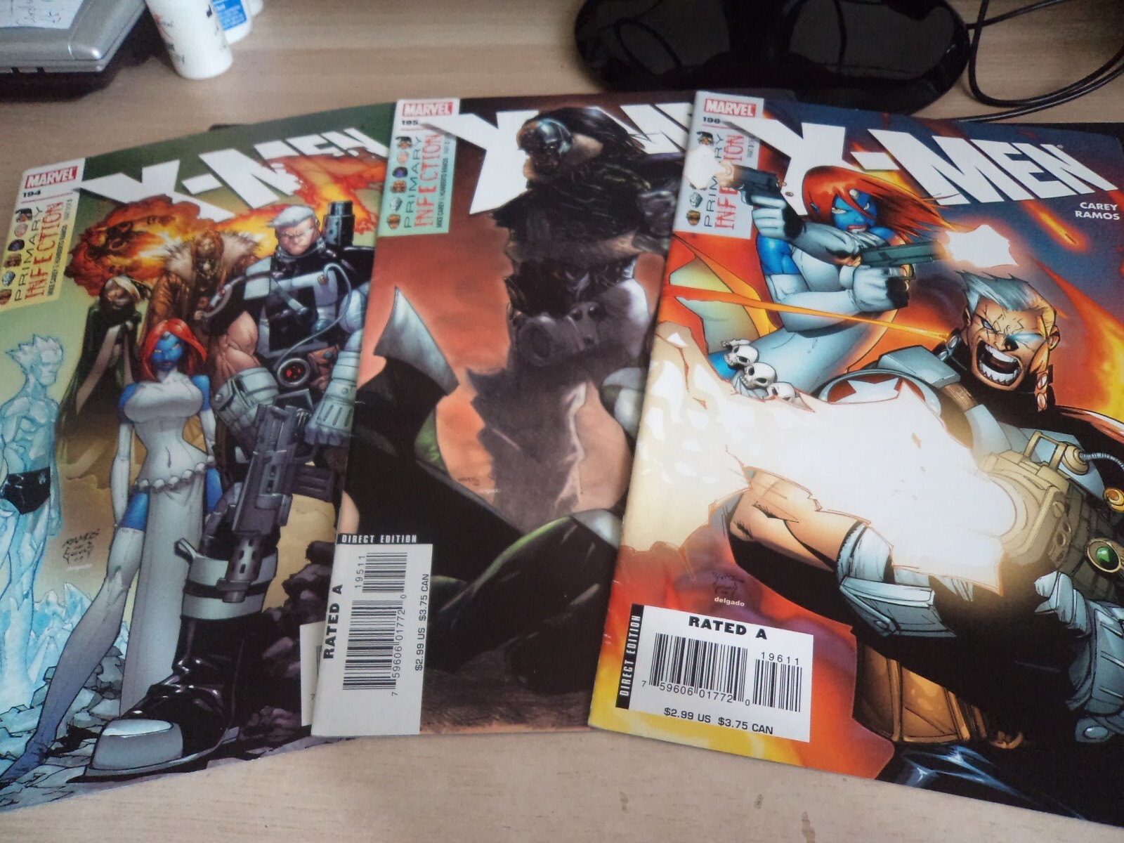 x-men mags-primary infection trilogy-no.194-196