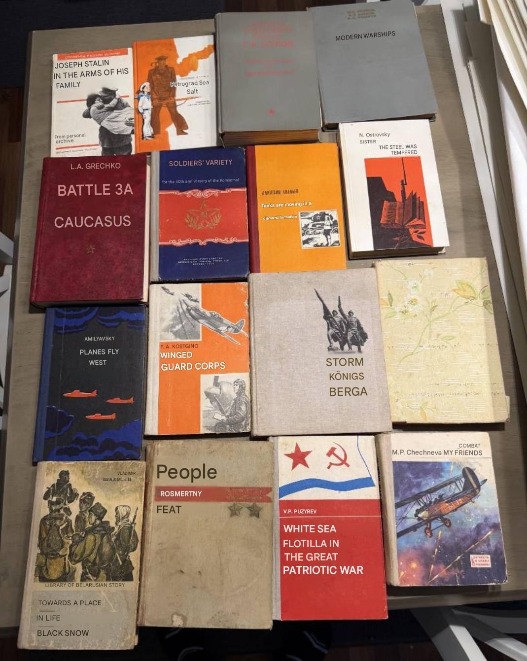 (16) Vintage Soviet USSR Lithuania Propaganda / Military / Educational Books