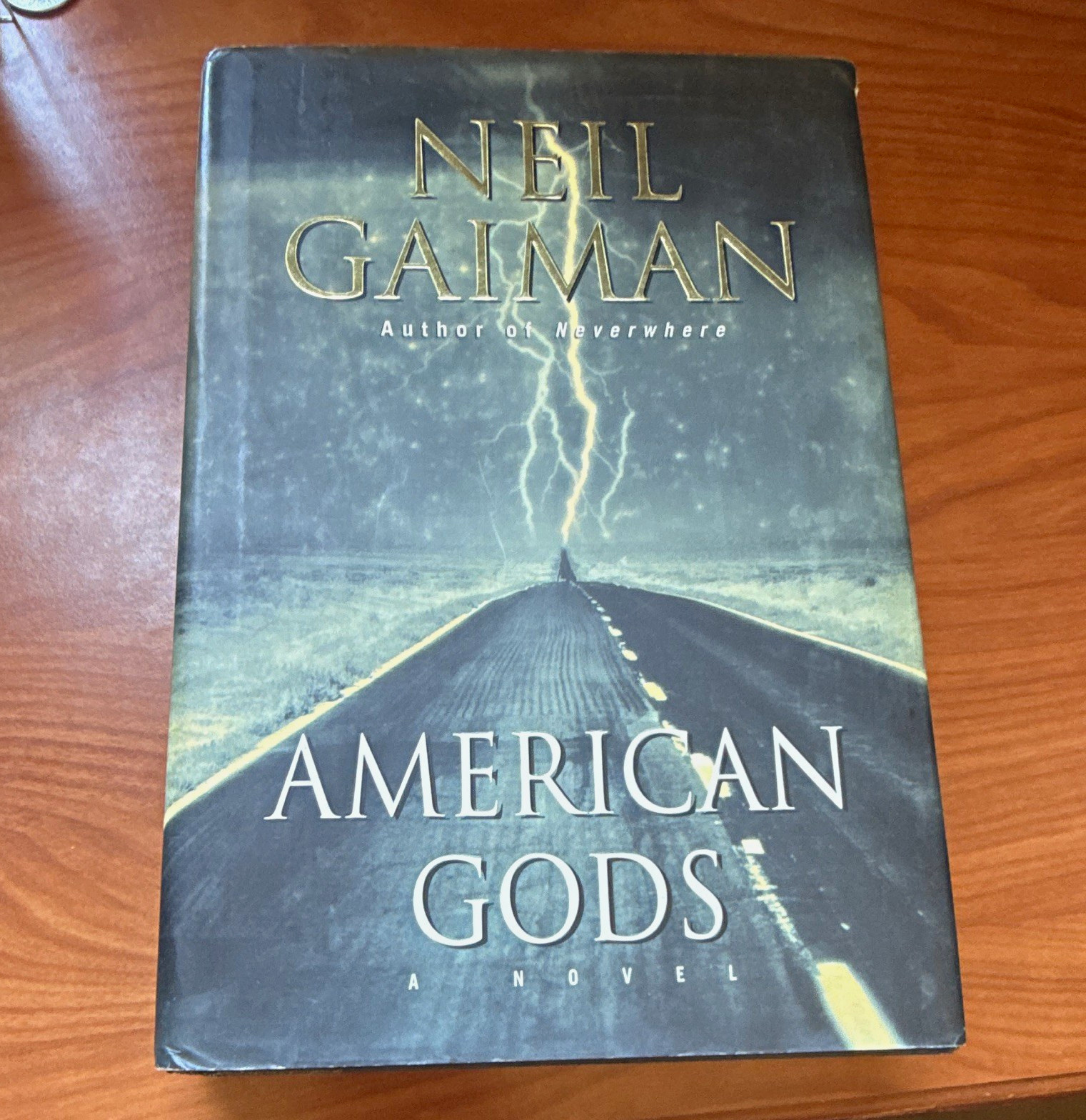 Neil Gaiman American Gods Hardcover Novel w/ Dust Jacket, first edition copy