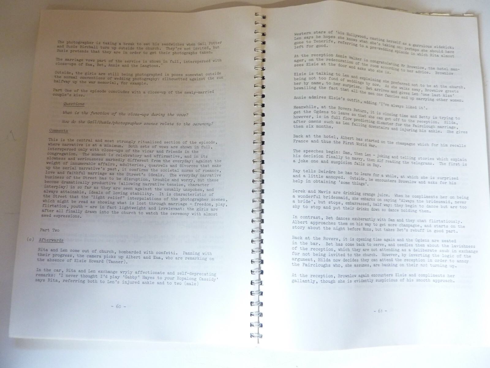 Teaching Coronation Street BFI Education Booklet 1983 (No Slides) Film & TV