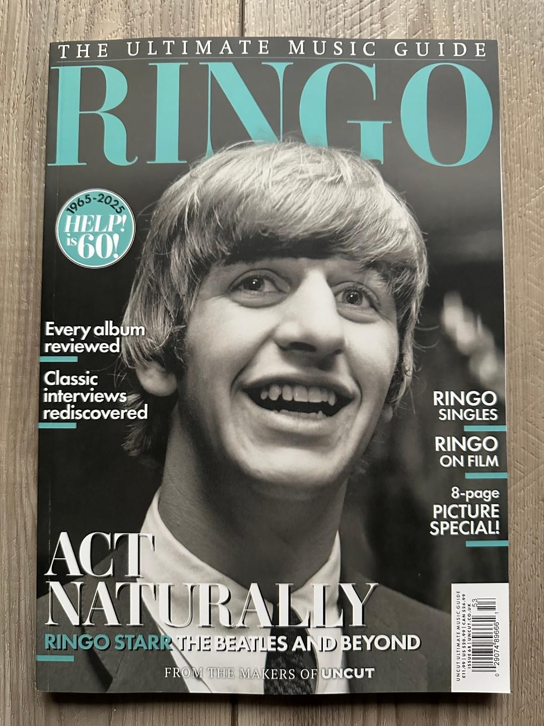 2025 RINGO STARR UNCUT 146 Pages MUSIC GUIDE SPECIAL EDITION HELP Is 60 BEATLES