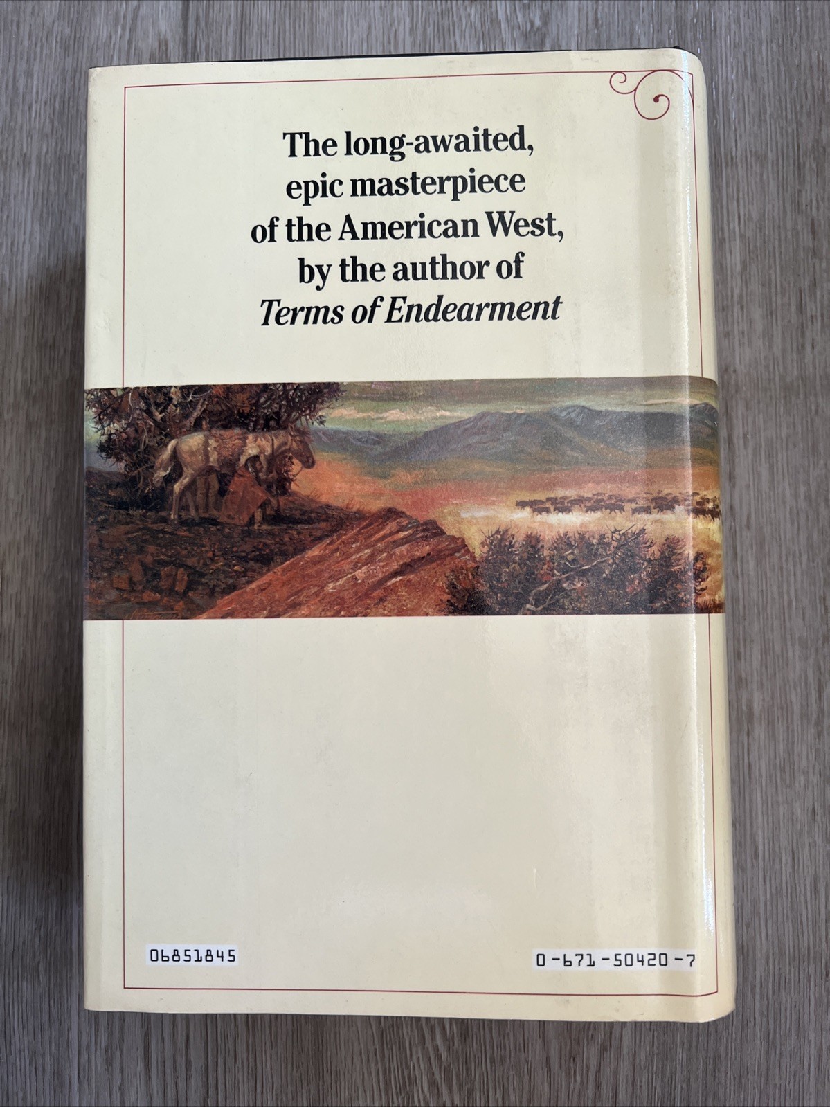 Lonesome Dove 1985 Larry McMurtry 1st Edition 6th Printing HC Book Typo Pg 621