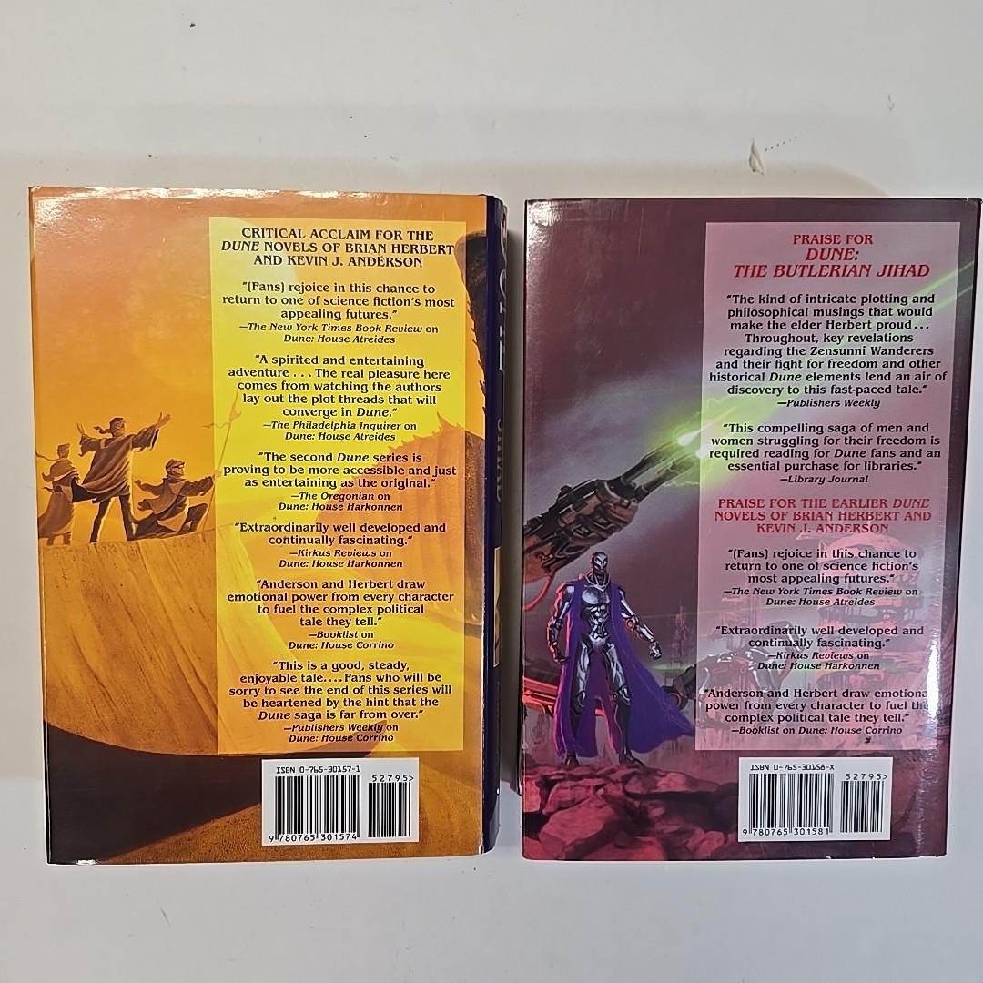 Dune The Butlerian Jihad & The Machine Crusade Both 1st Edition 1st Print HC DJ