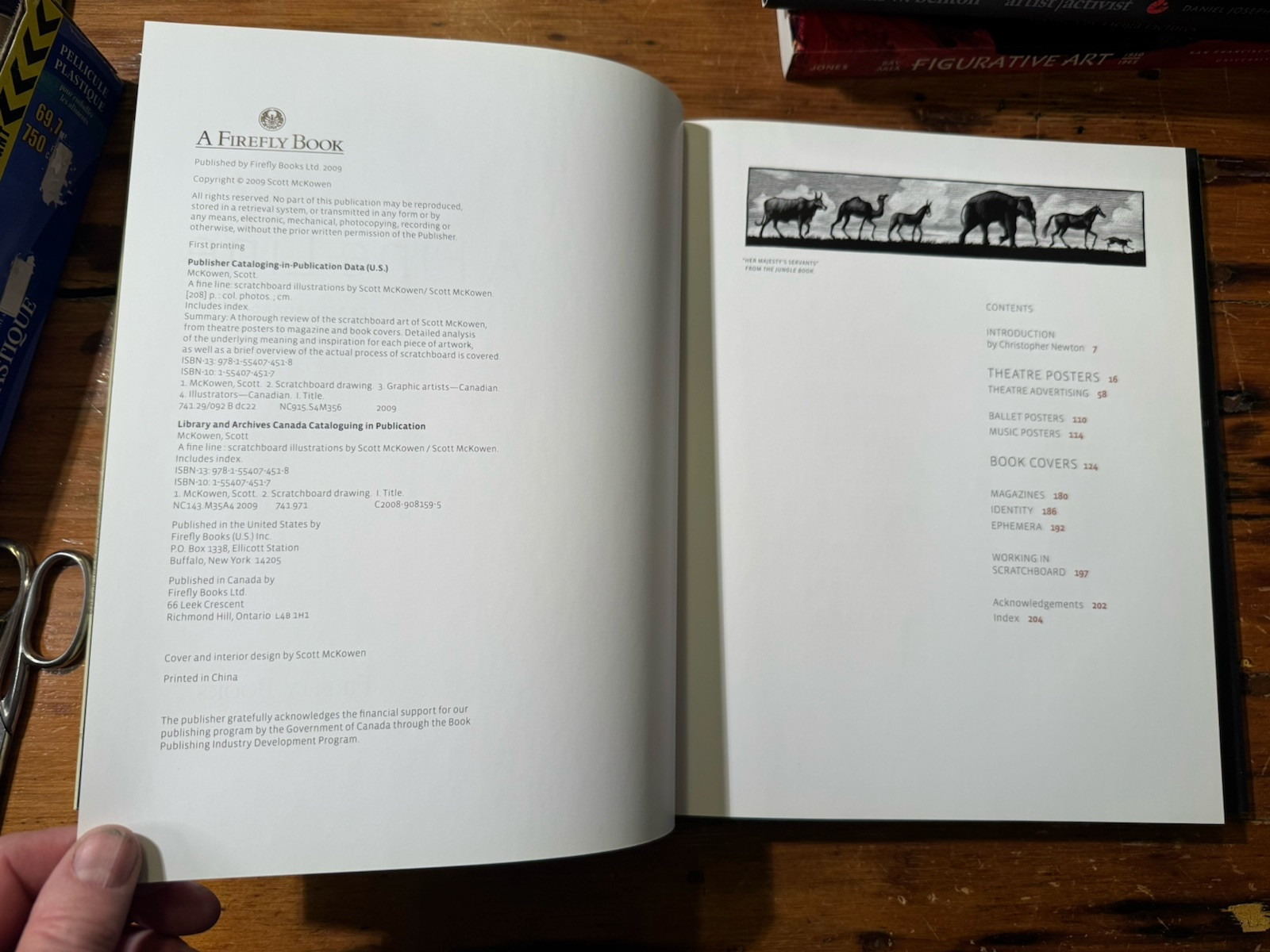 A Fine Line – Scratchboard Illustrations by Scott McKowen HC DJ Signed