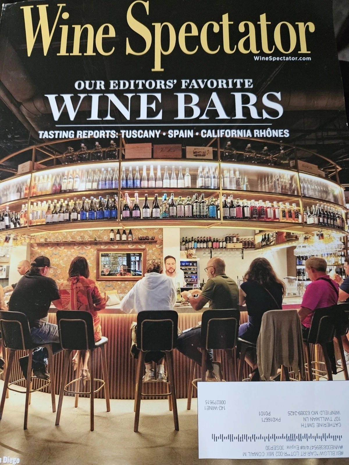 Wine Spectator magazine October 15 & 31 2025 Wine Bars