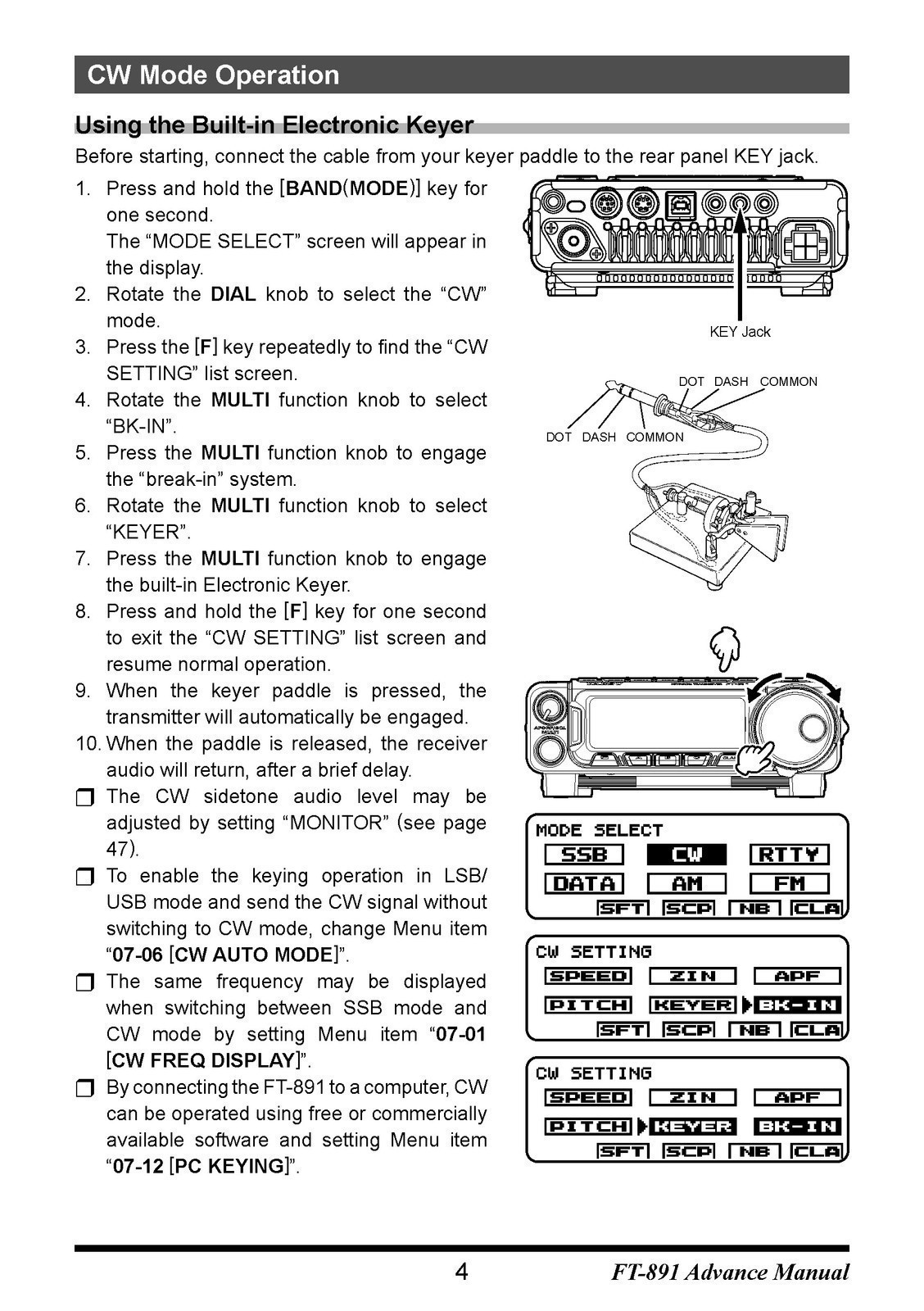 YAESU FT 891 OPERATING, ADVANCED, TECHNICAL SERVICE MANUAL BUNDLE, BOUND, JACKET