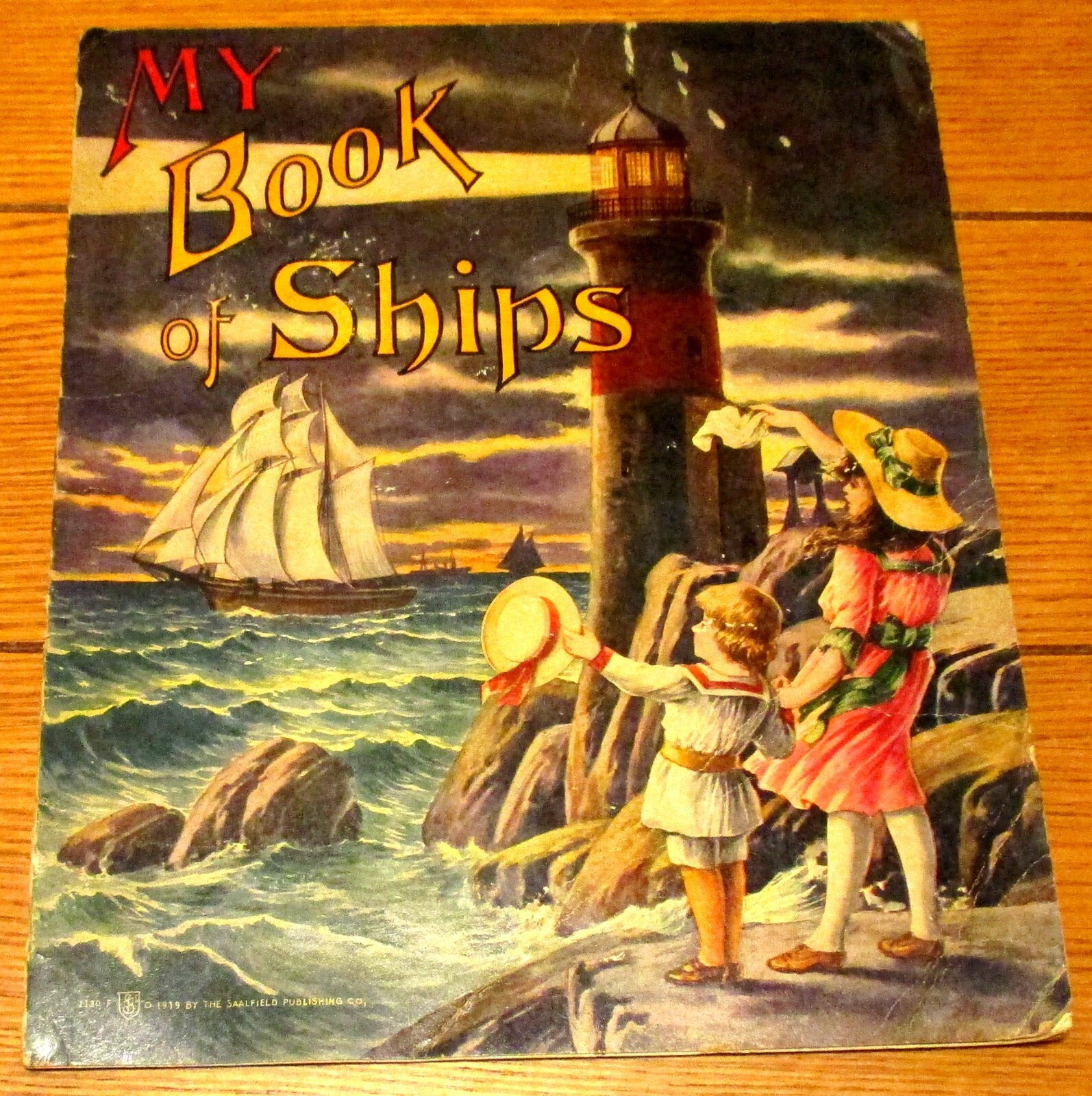 1919 My Book of Ships The Saalfield Publishing Company 10 Pages