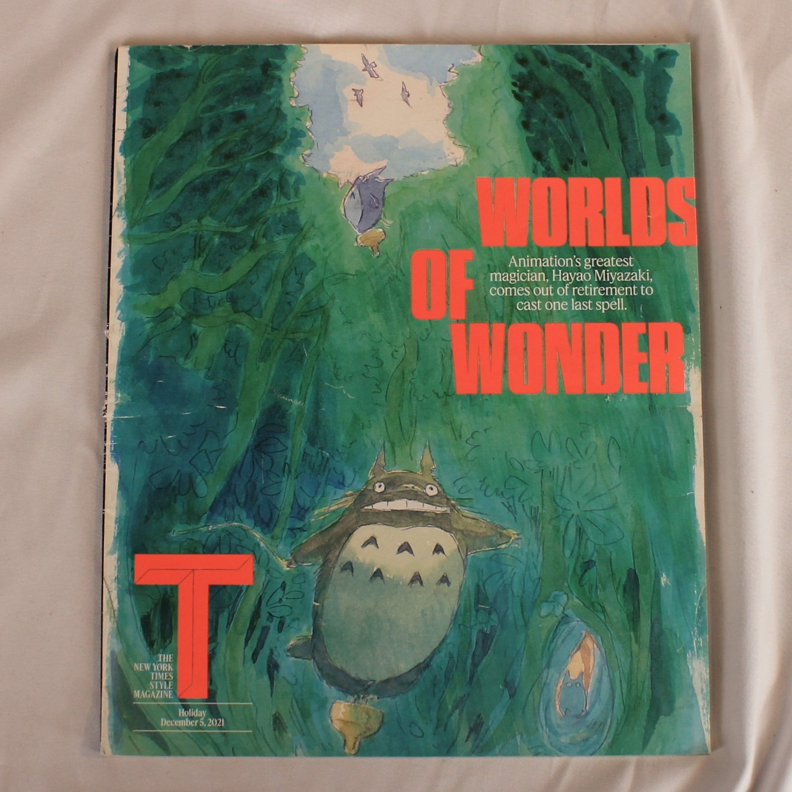 New York Times Style December 5th 2021 WORLDS OF WONDER Hayao Miyazaki Anime