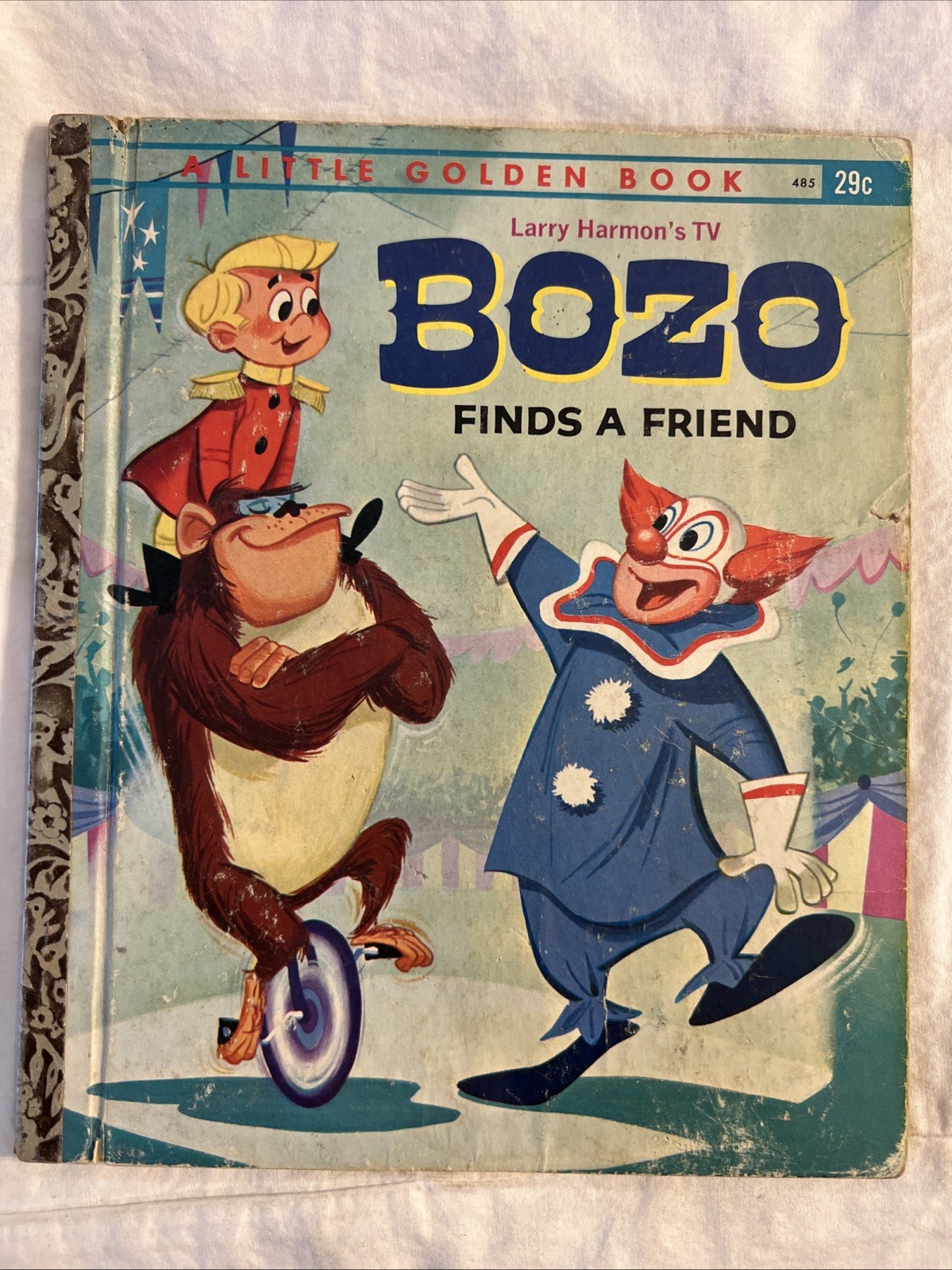 Vintage A Little Golden Book Bozo Finds A Friend 485 .29 1962 “A” #3750