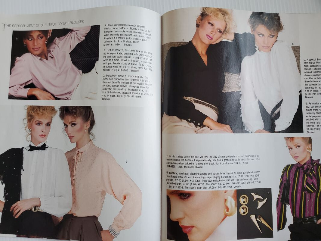 1981 BONWIT TELLER catalog NANCY DeWEIR Kelly LeBrock Donna Stia Nancy Decker