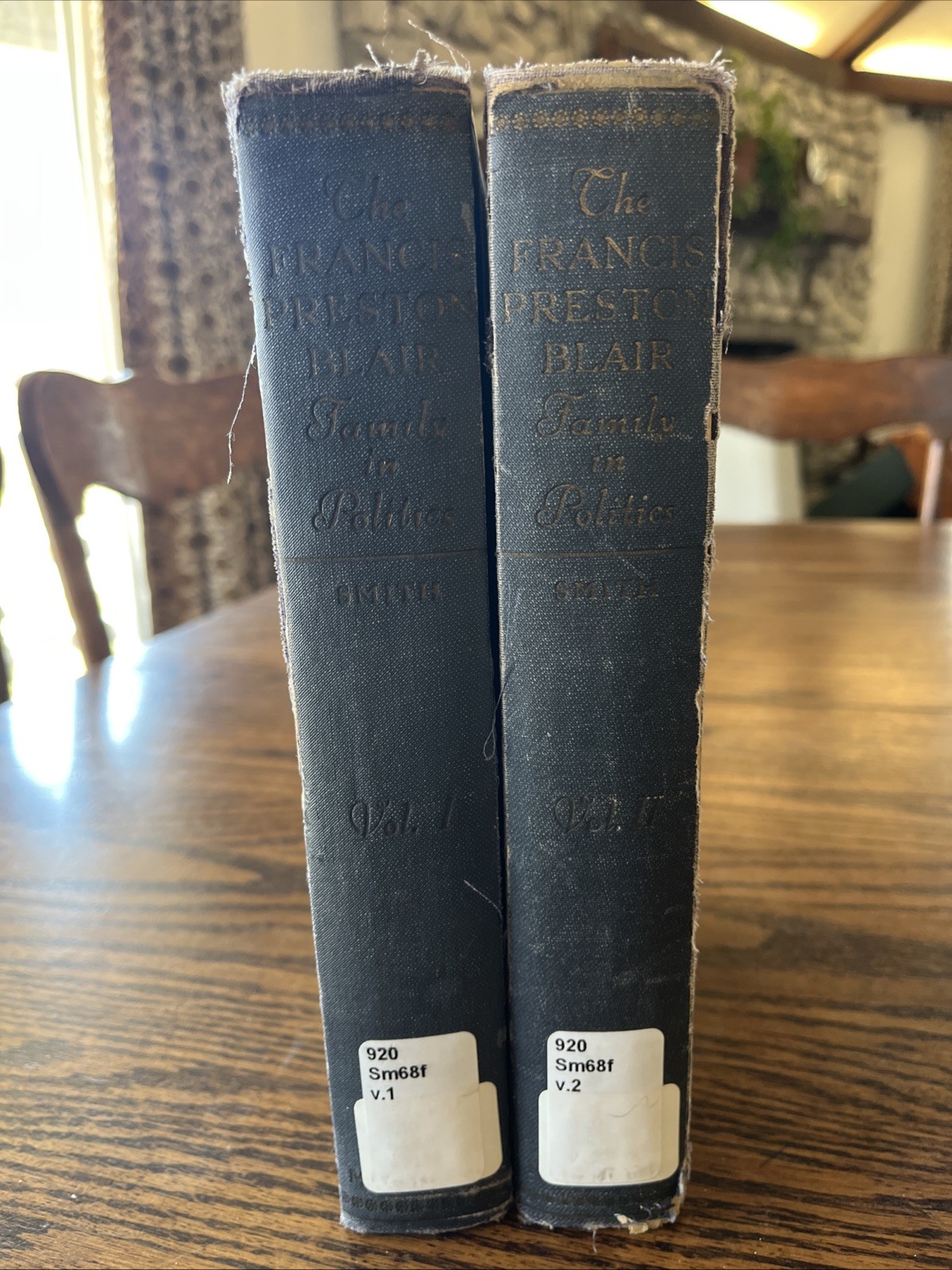 2 Vol Set Francis Preston Blair Family in Politics Vtg Ex Lib