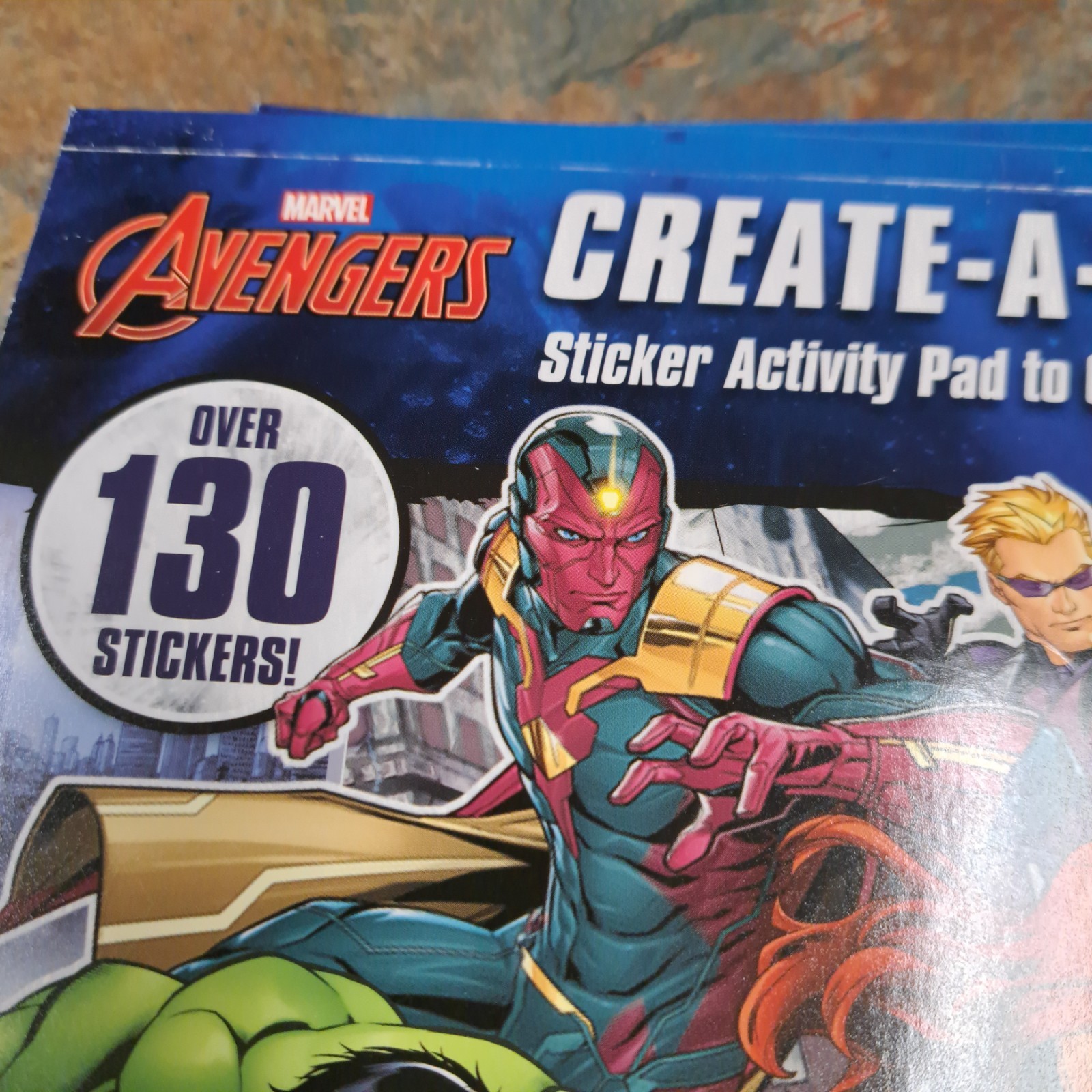 Marvel Avengers Create-A-Scene 130 Sticker Activity Pad to Color Book – Lot Of 3