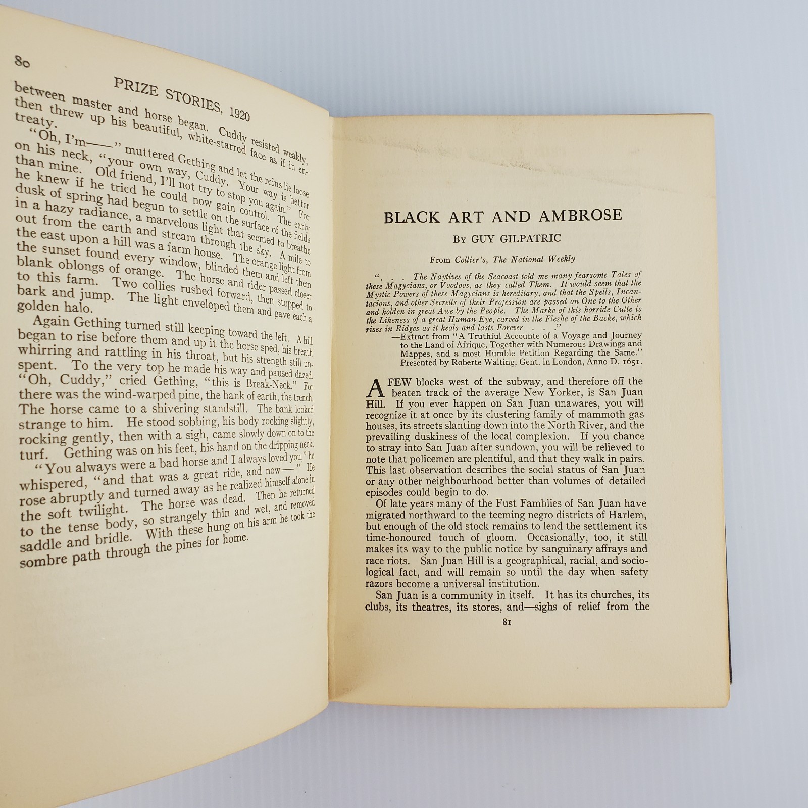 O Henry Memorial Award Prize Stories of 1920 The Society of Arts and Sciences HC
