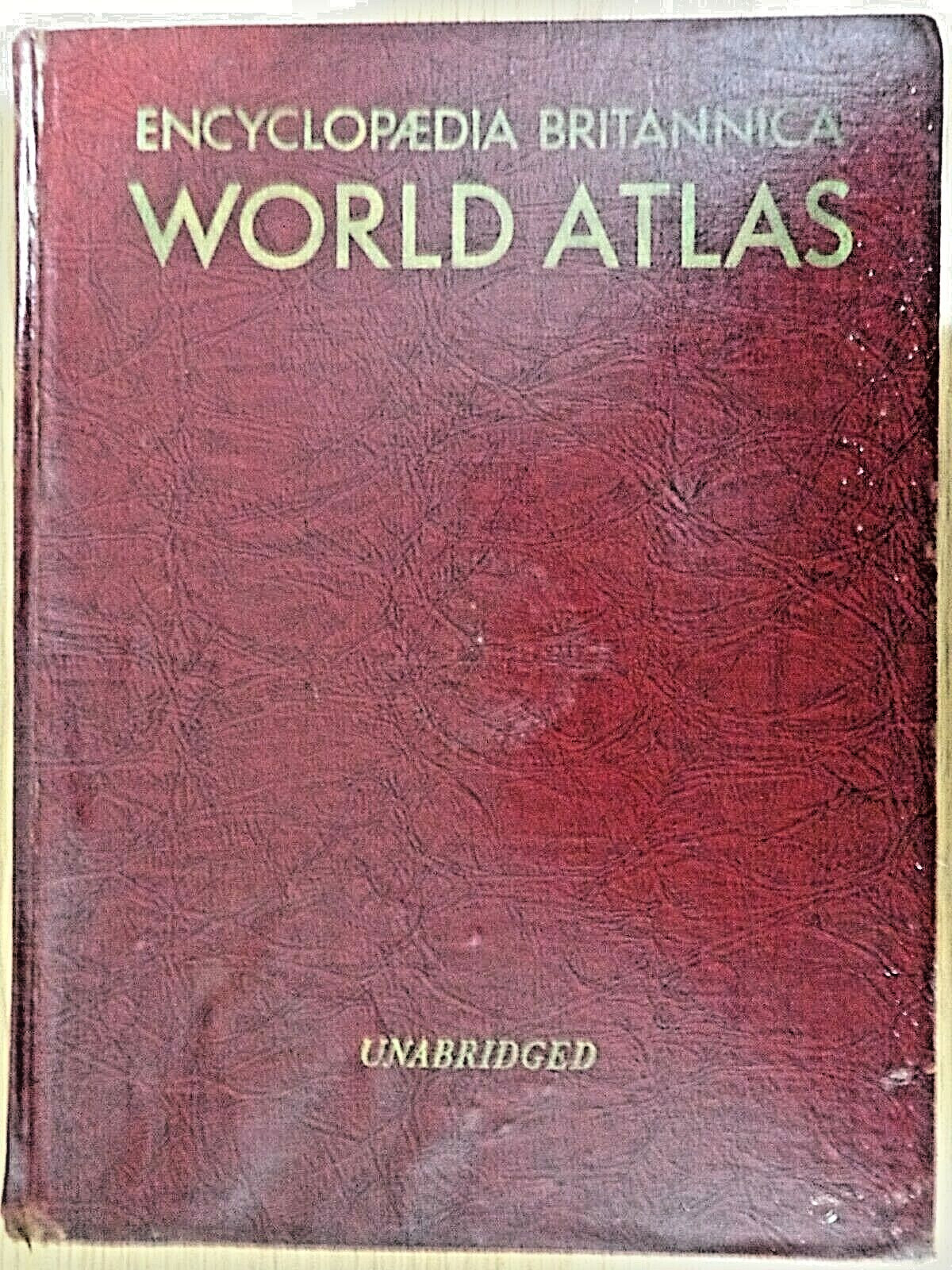 WORLD ATLAS ENCYCLOPEDIA BRITANNICA UNABRIDGED HARDCOVER BOOK 1950 PAGES:382)