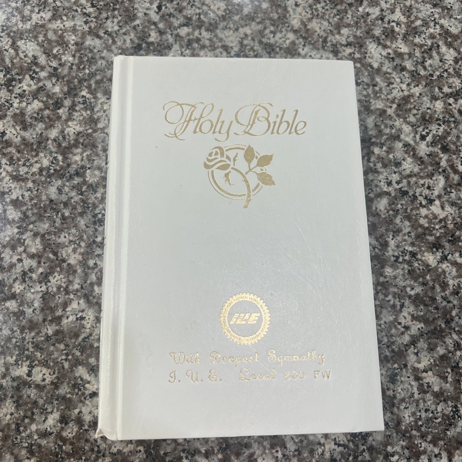 Holy Bible KJV Our Treasured Memories Union Made In USA White Hardcover Bible