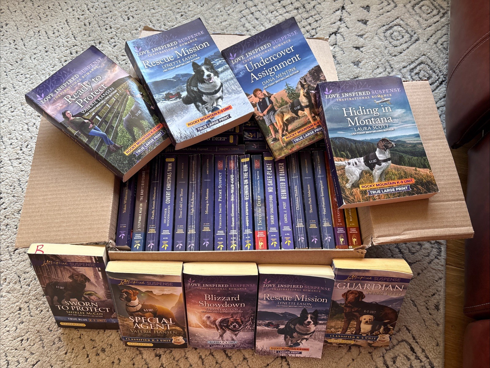 LOT 39 LOVE INSPIRED SUSPENSE Larger Large Print Inspirational Novels Books