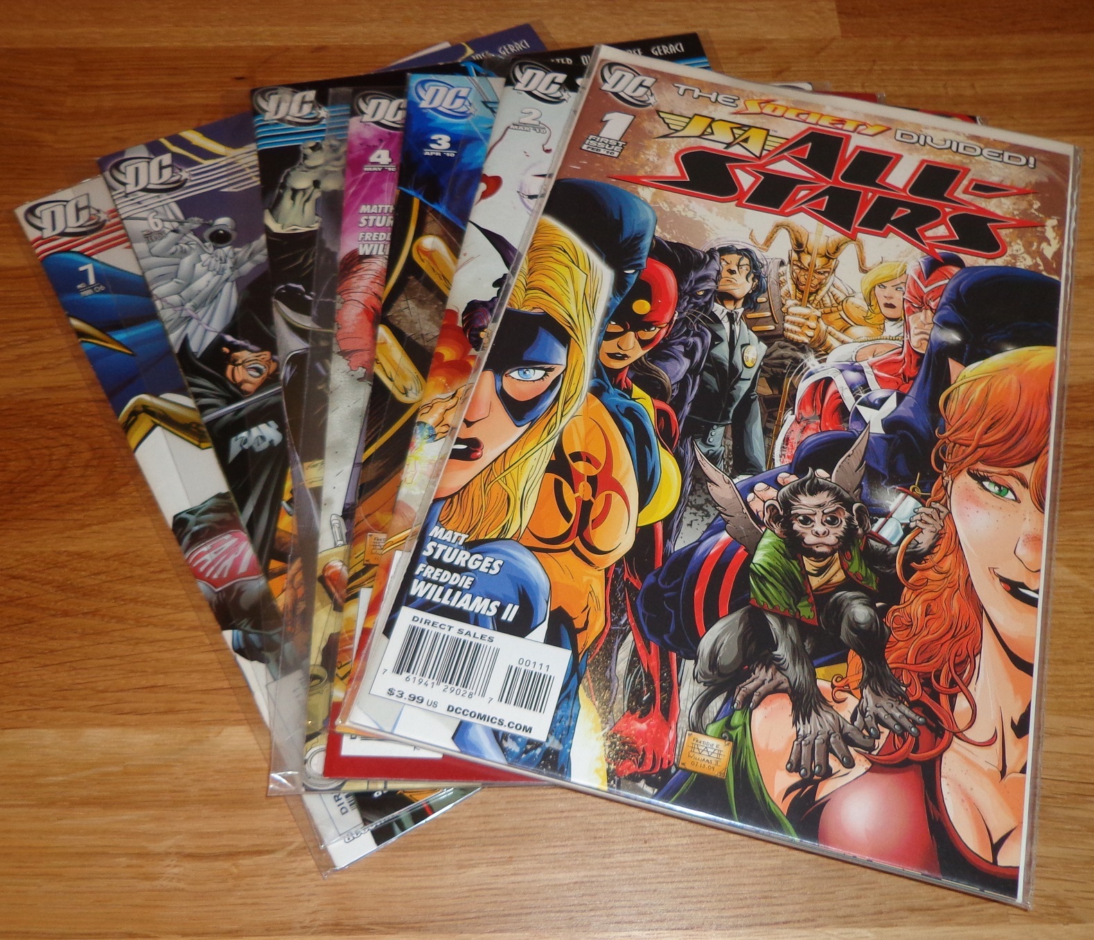 DC – JSA All Stars #1–4 (2010) & Classified #5–7 (2005) – 1st Prints