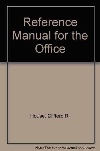 Reference Manual for the – Spiral-bound, by House Clifford R.; – Acceptable