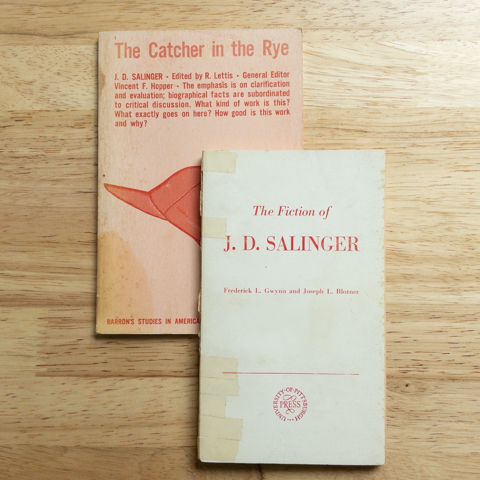 The Catcher in the Rye Barron’s Studies & The Fiction of J.D. Salinger 1964 Lot