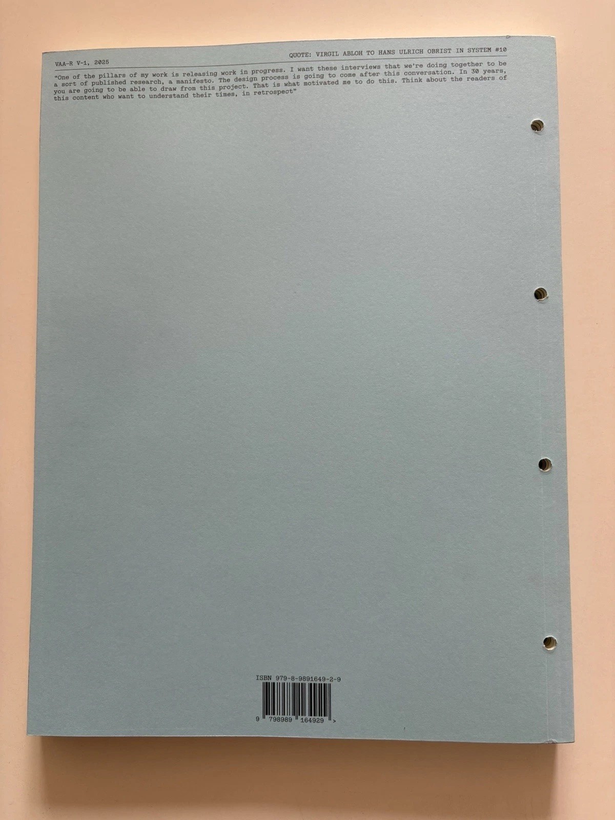 VIRGIL ABLOH ARCHIVE READER VOLUME 001 FIRST EDITION CHICAGO 2025 ALASKA jordan