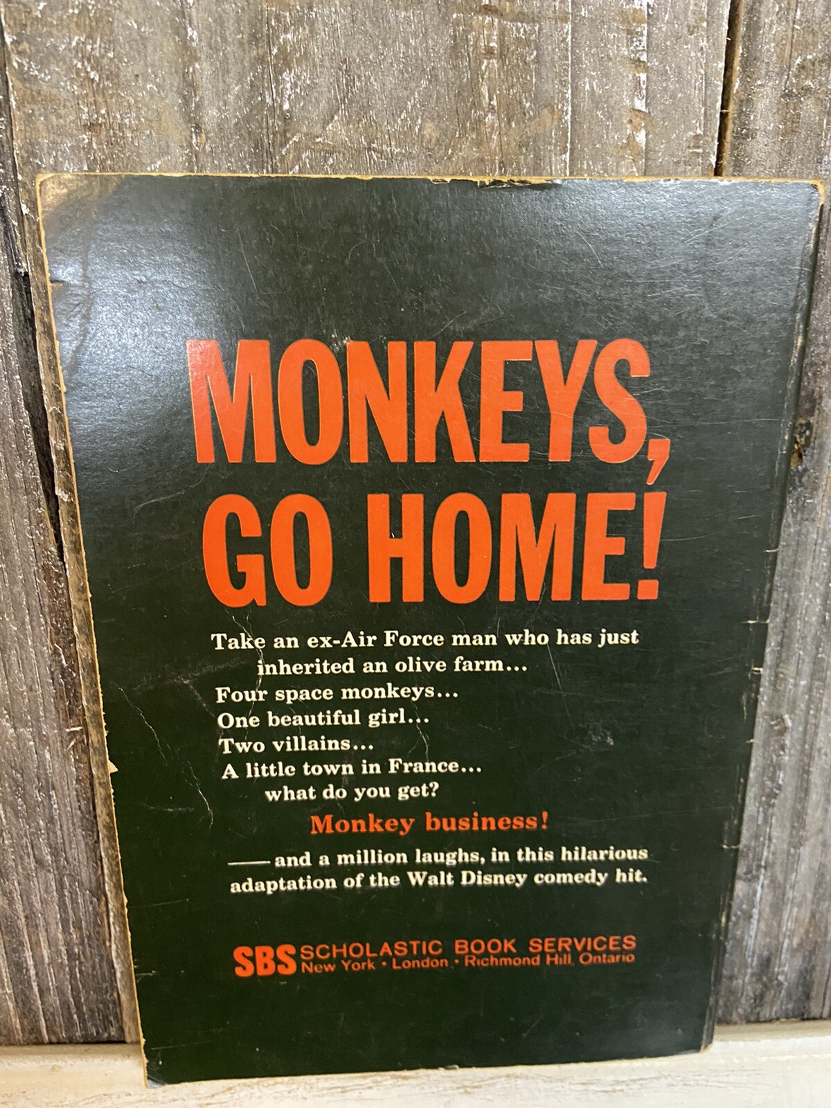 Monkeys, Go Home! by Mel Cebulash Paperback, 1967 Scholastic Walt Disney