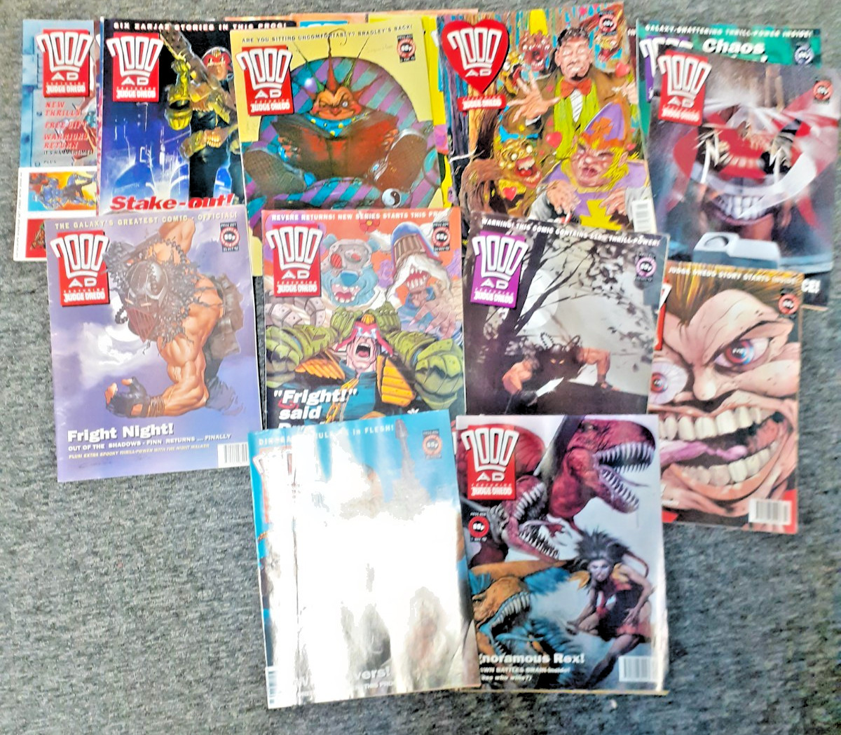 2000 AD Comic Collection Bundle – Judge Dredd Progs 60+ Megazines D54 B245