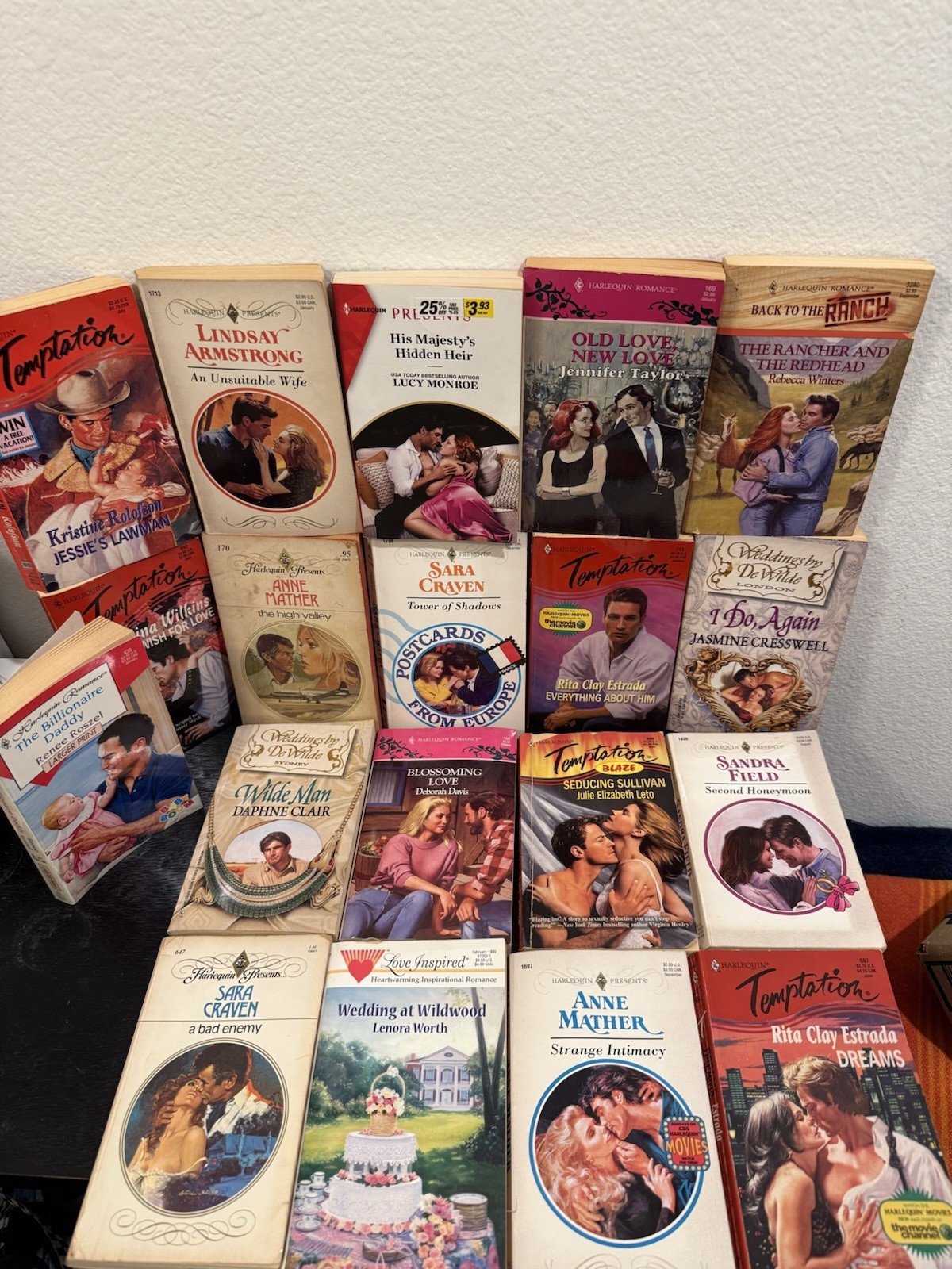 Romance Paperback Vintage Novels Of Love 19 Books Mixed Lot 250 Pages Or Less