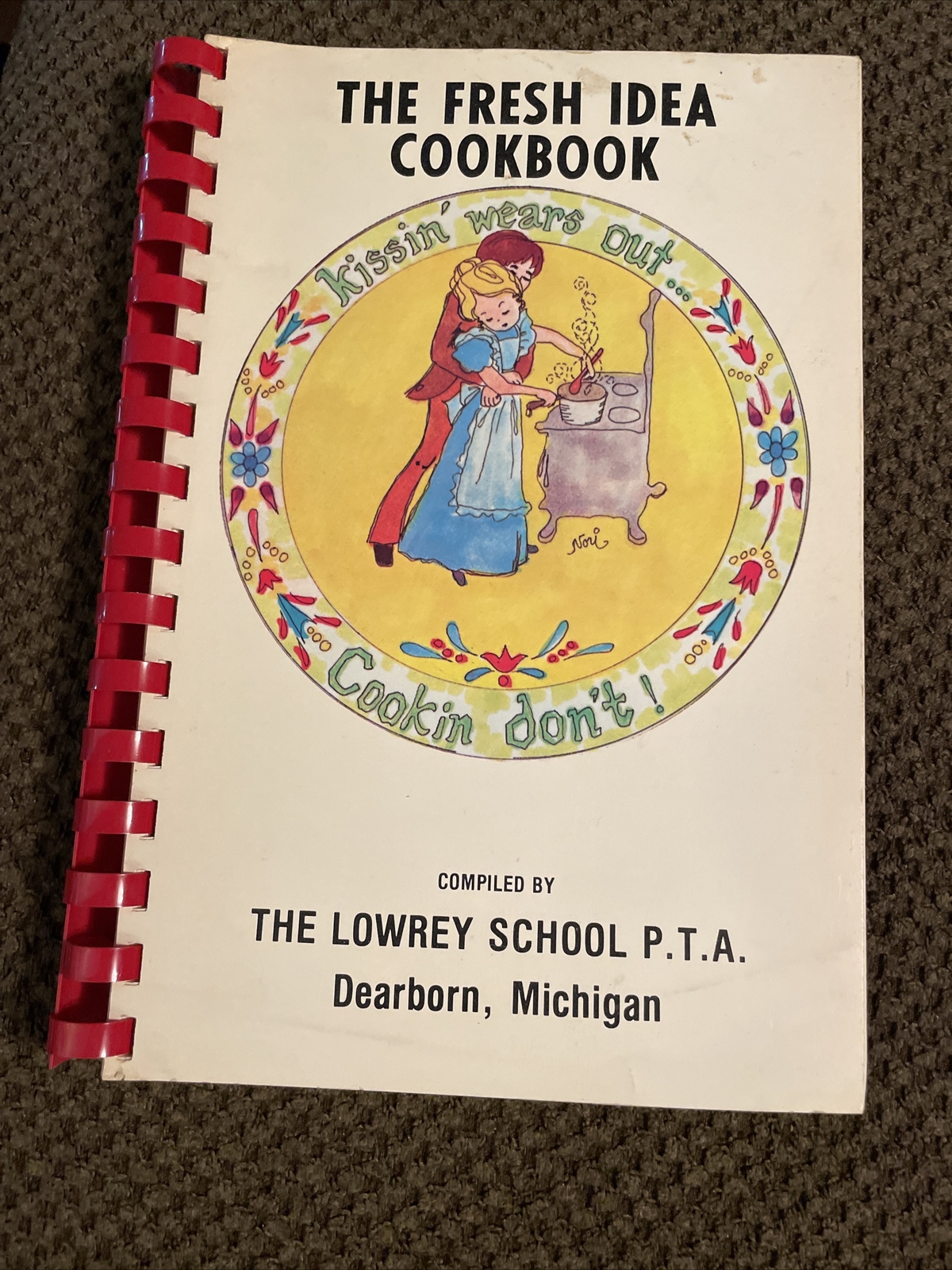 Vtg Spiral Cookbook- Dearborn, Michigan Lowrey School PTA