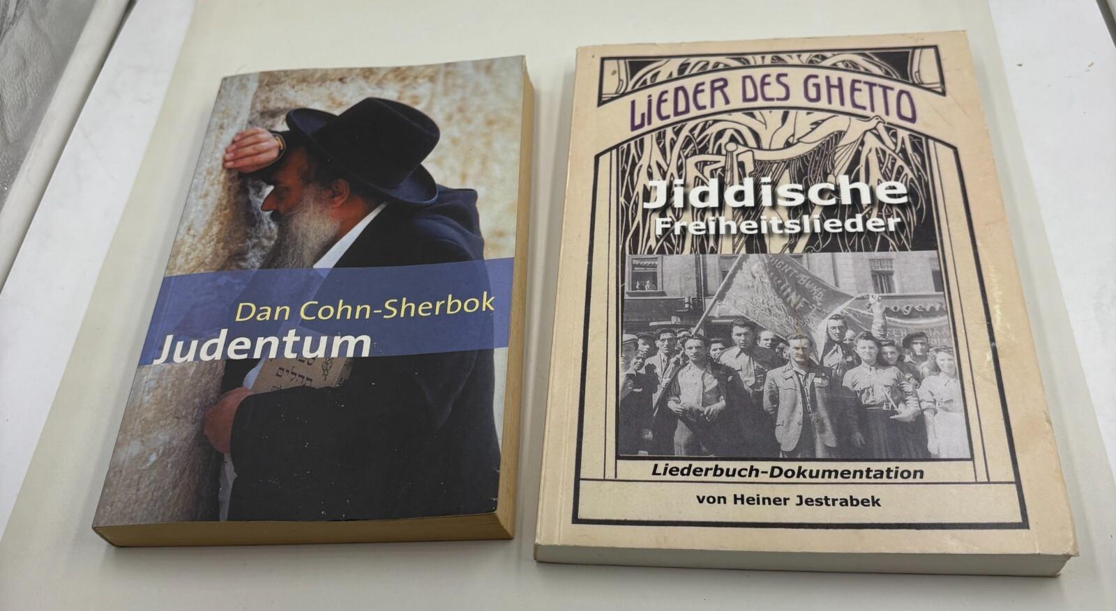 German Jewish Books Lot 2 Judentum Cohn-Sherbok Lieder des Ghetto Yiddish