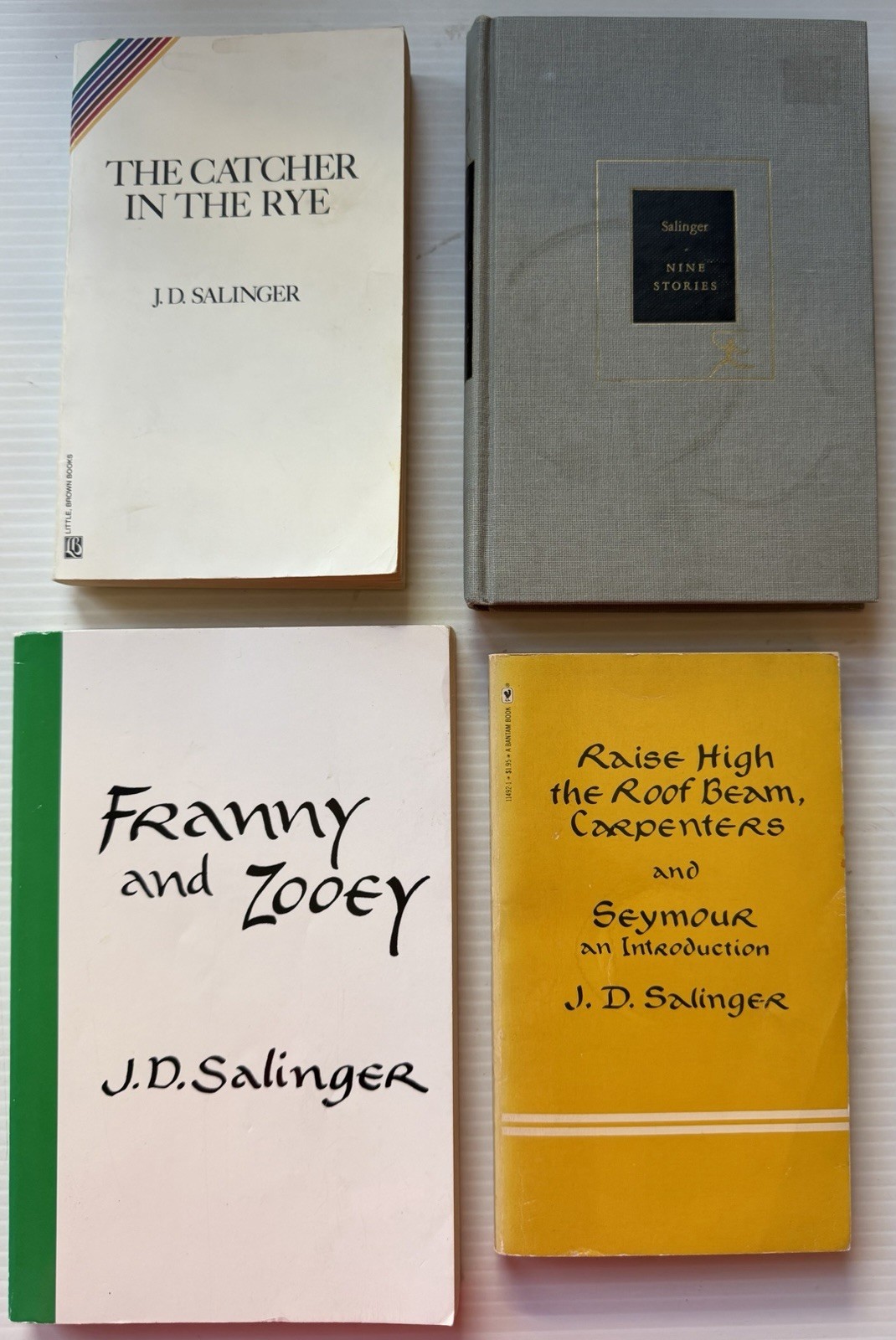 (Lot of 4) J. D. SALINGER: Novel, Novellas, Stories, Catcher, Nice Editions