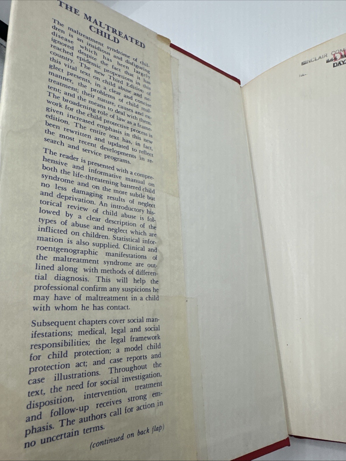 The Maltreated Child 1977 Third Edition Hardcover 156 Pages 1977 Maltreatment
