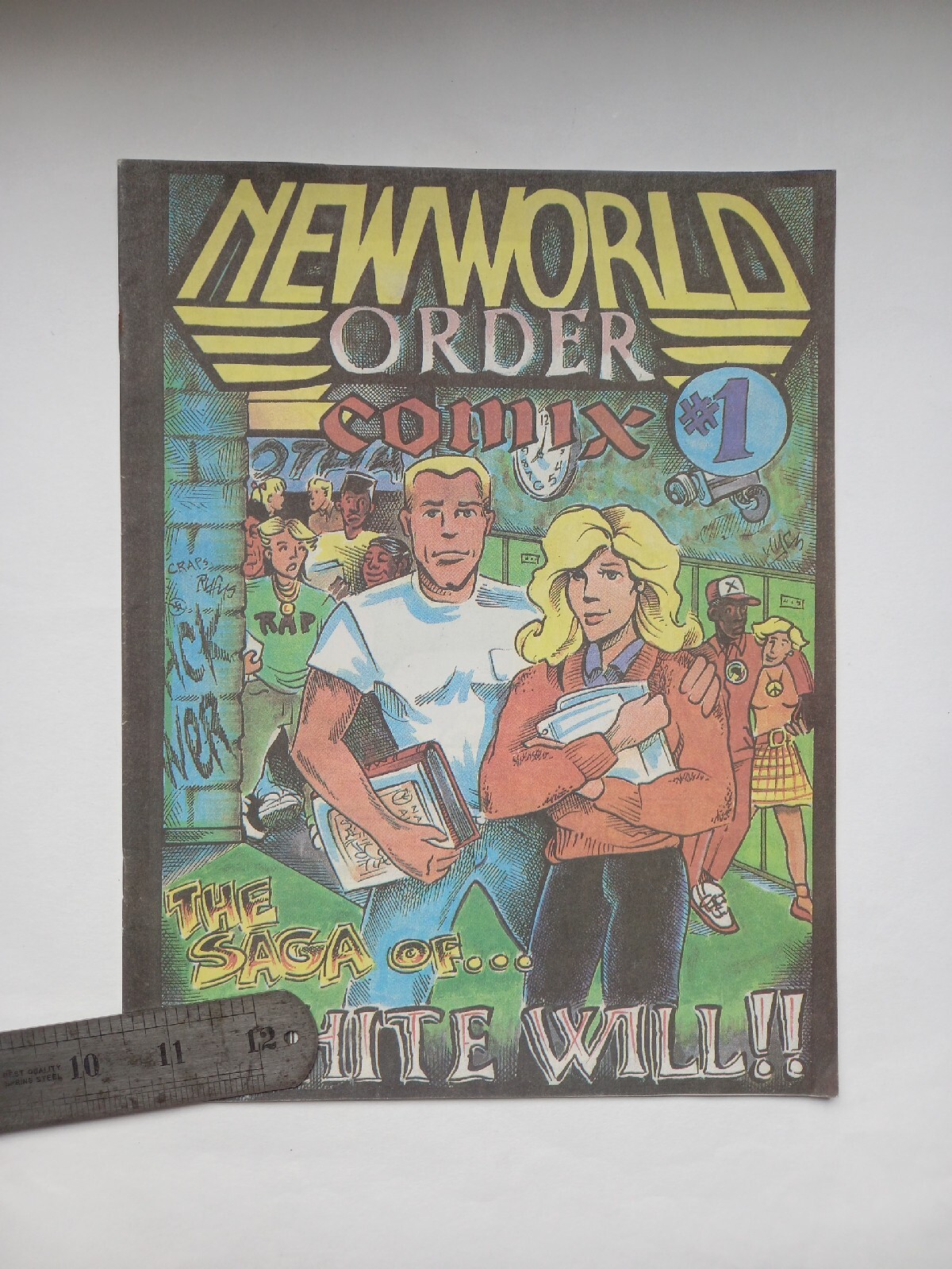 National Alliance Dr William Pierce 1993 vintage anti New World Order comic #1