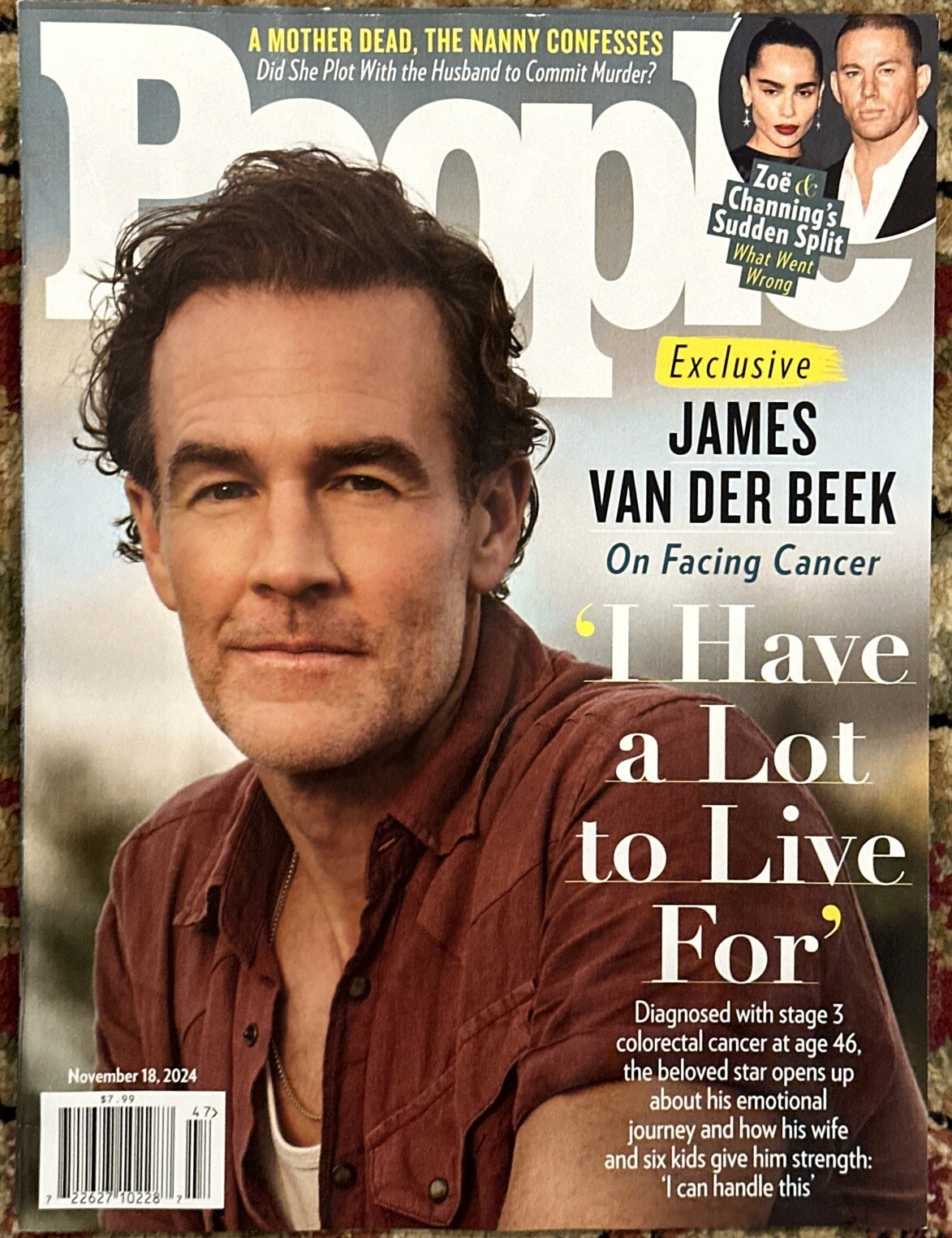 People Magazine November 18th 2024 James Van Der Beek