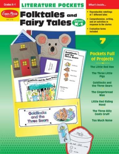 Literature Pockets, Folk Tales and Fairy Tales, Grades K-1 – Paperback – GOOD